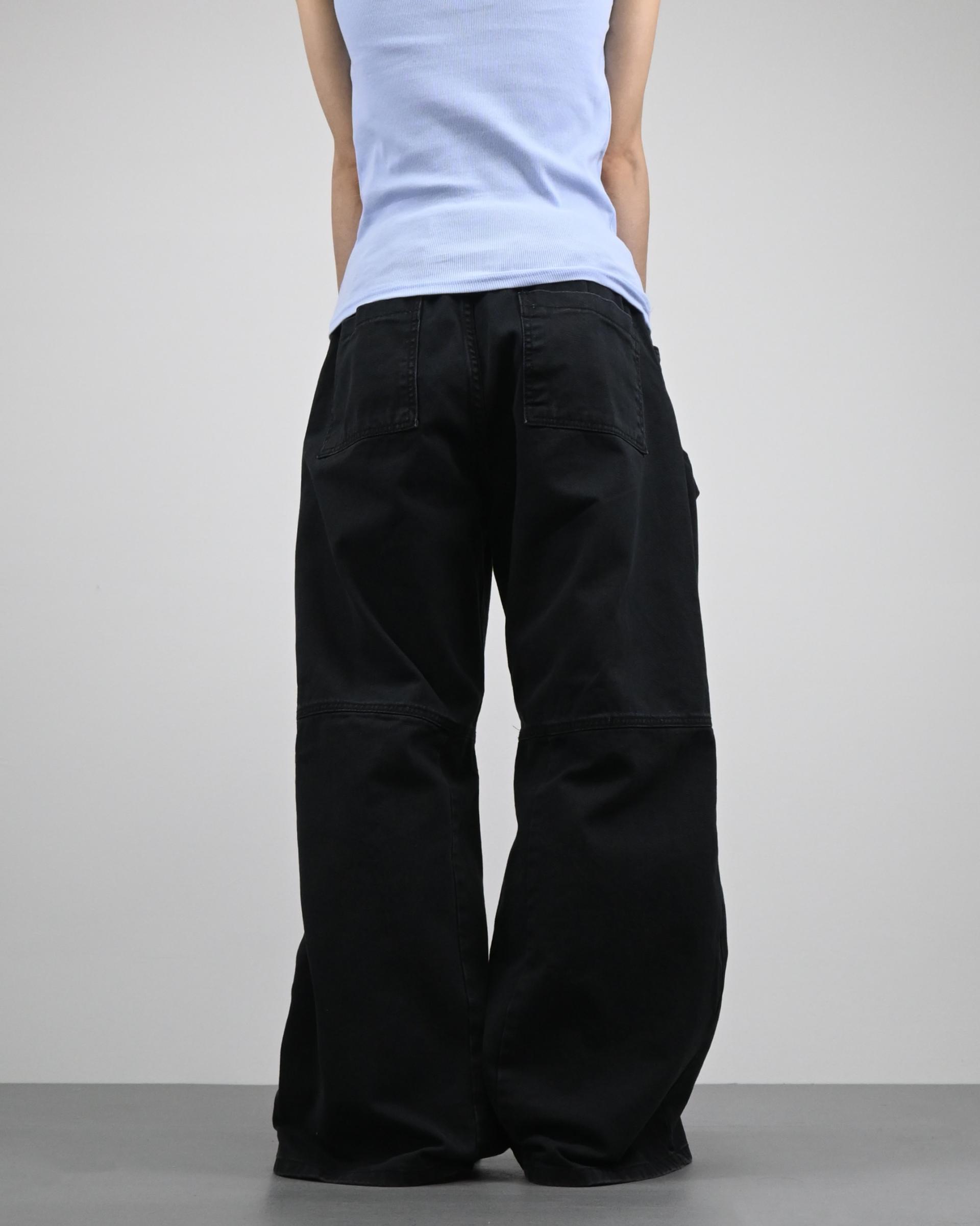 hale border flare banding cotton pants