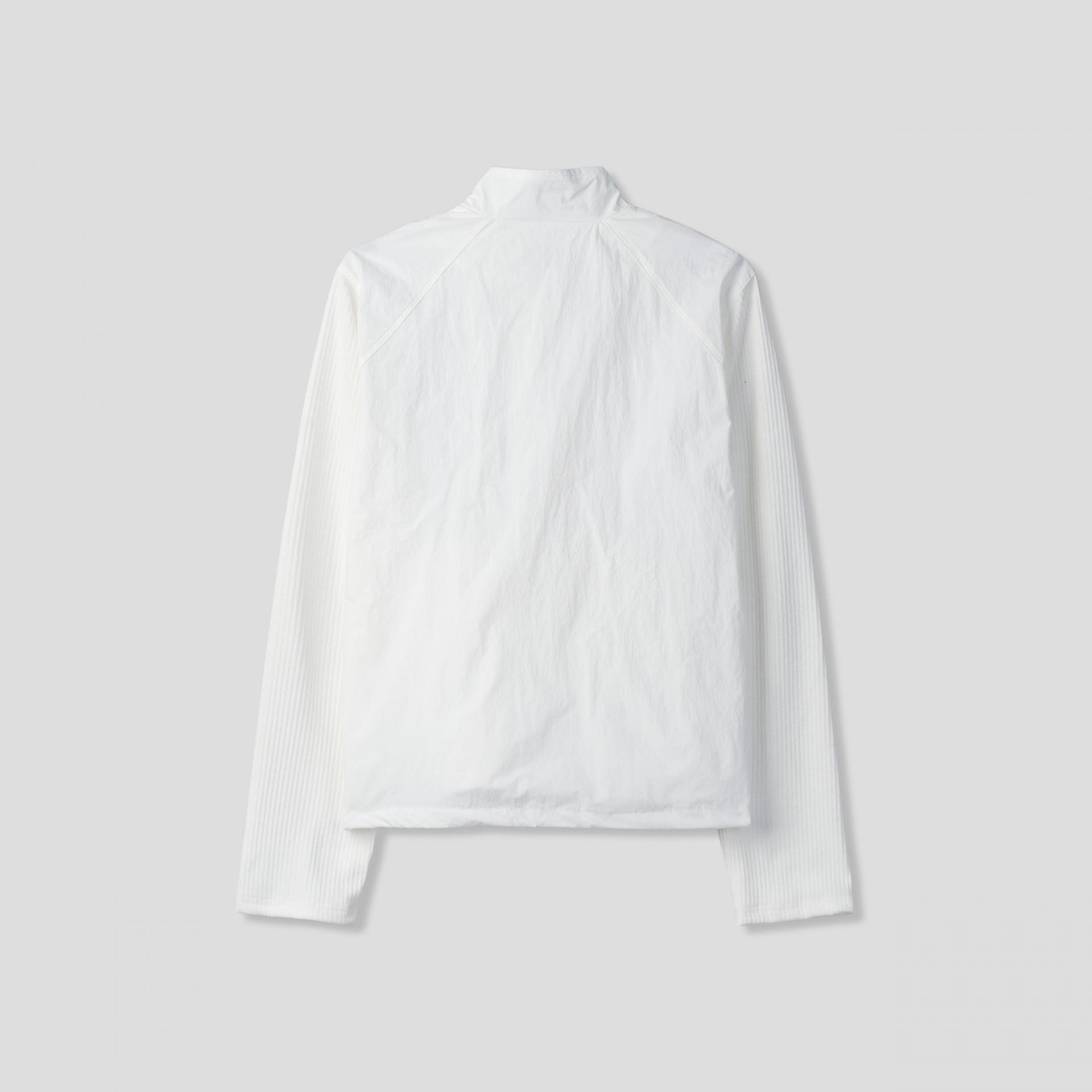nylon knit zip-up