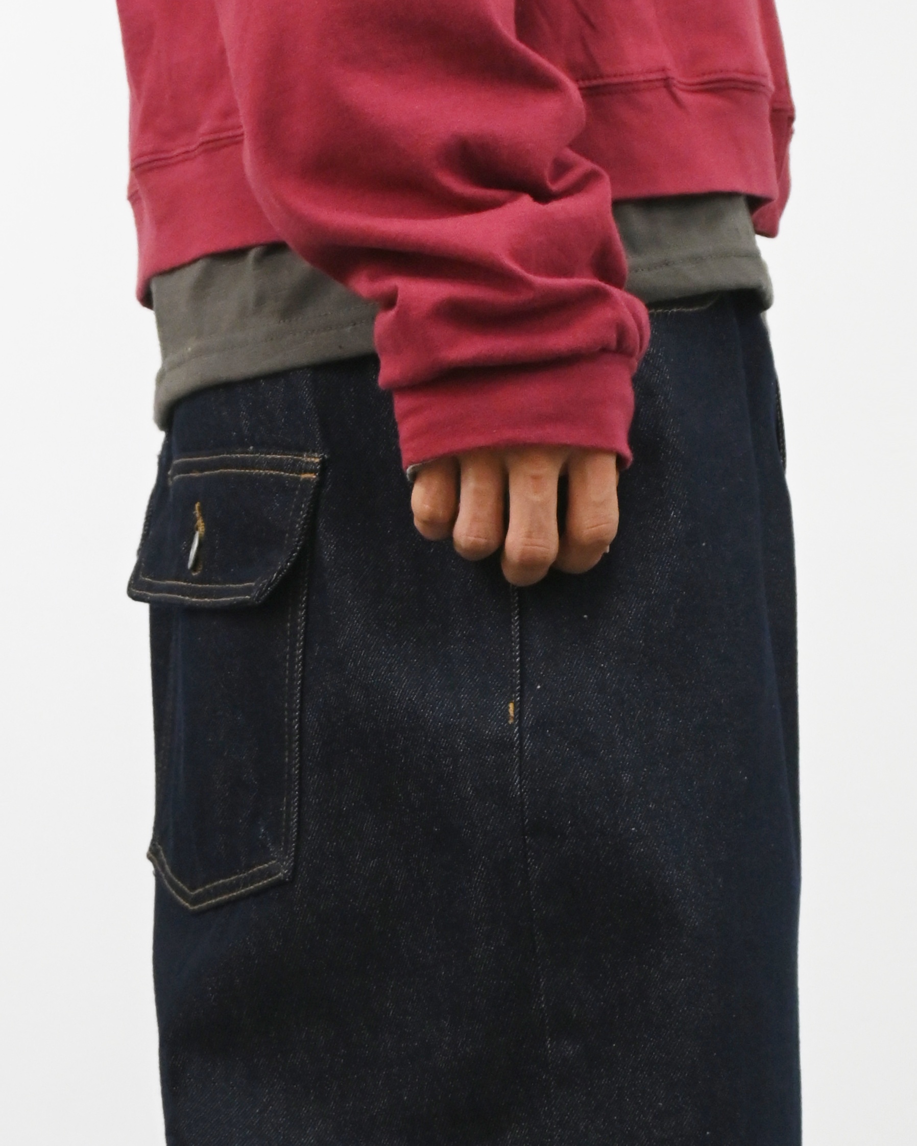 milo velcro balloon denim pants