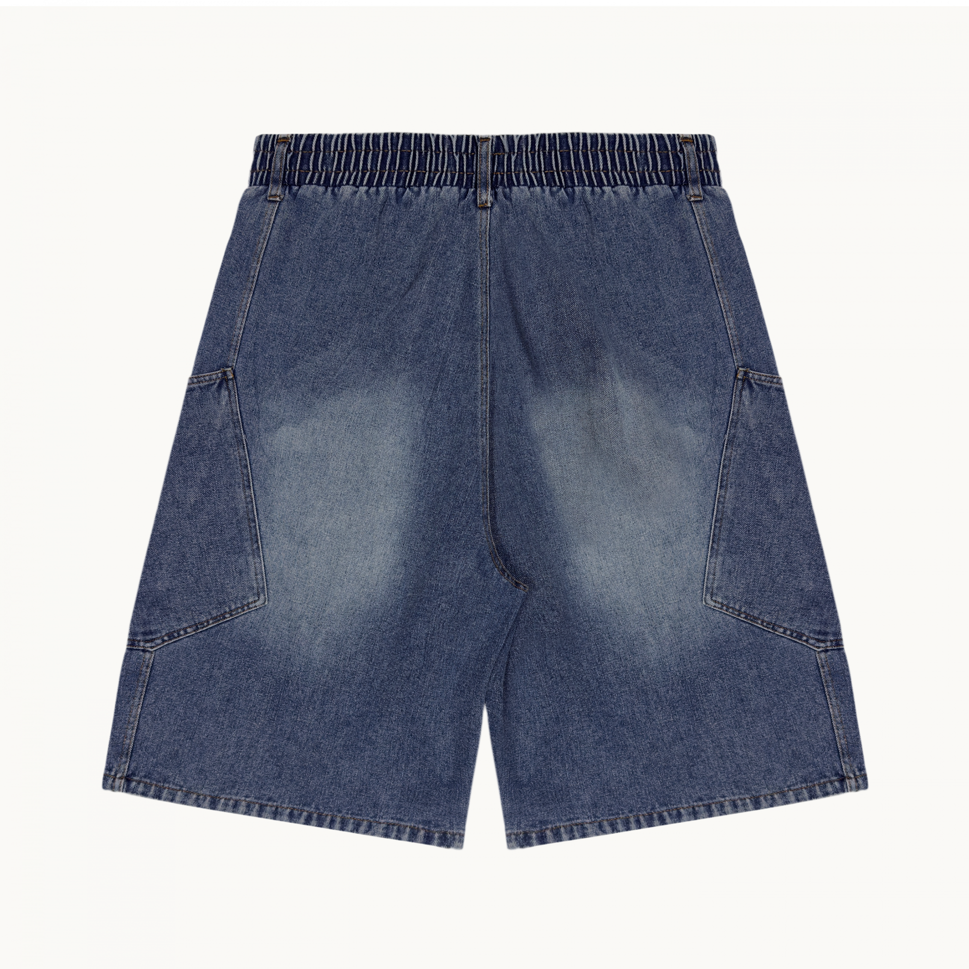side pocket bermuda denim pants