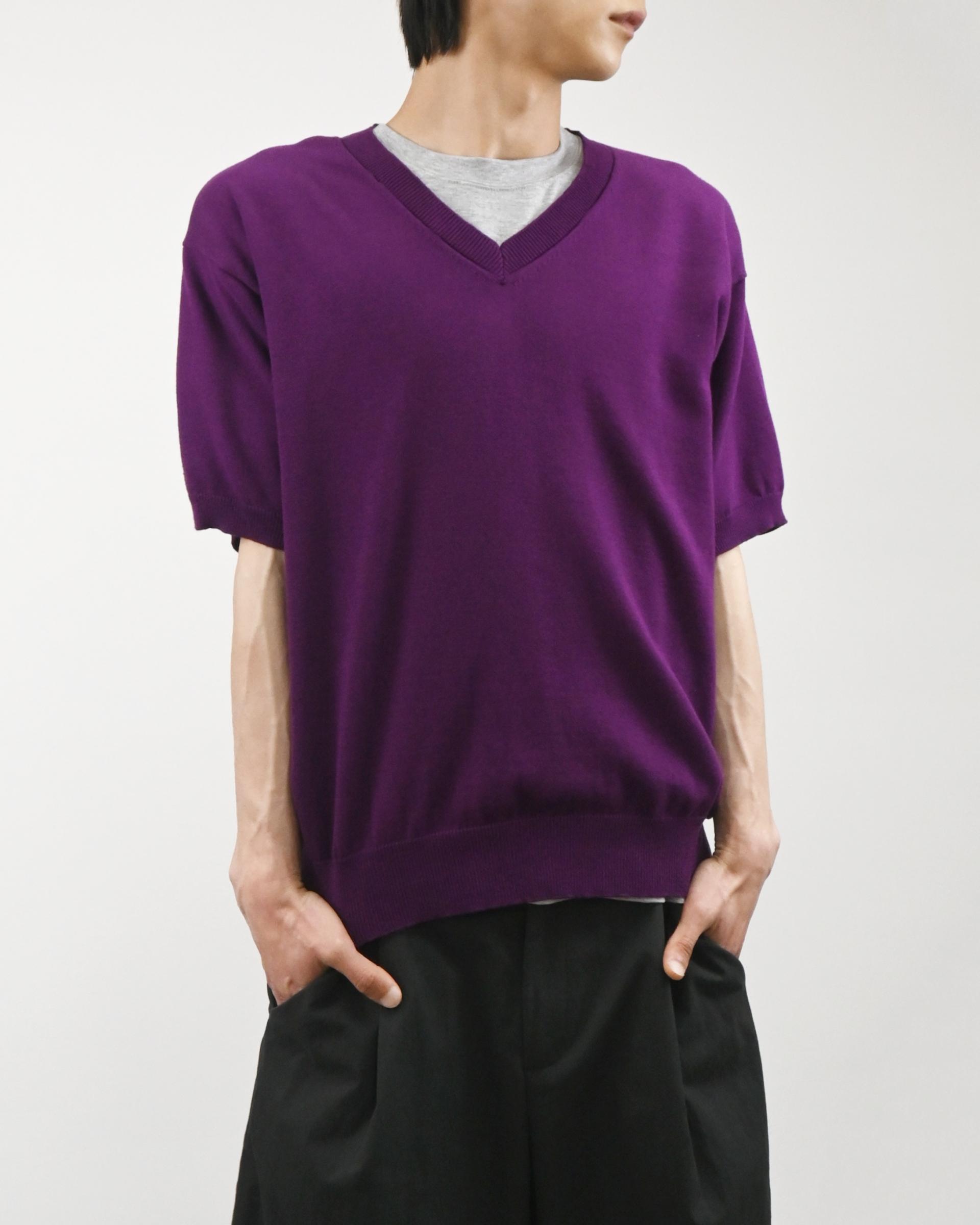 sierra v-neck half knit