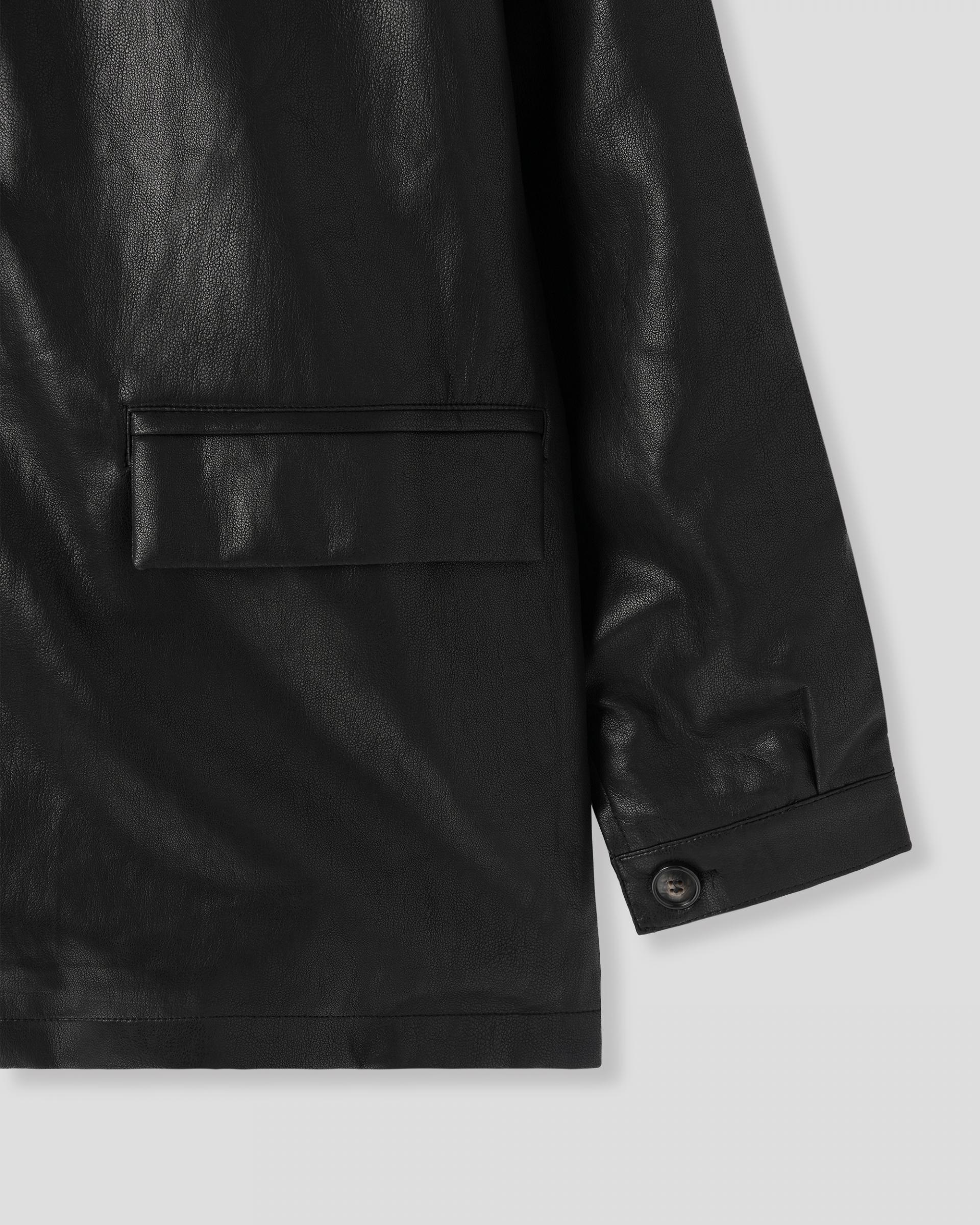 urban leather half coat jacket