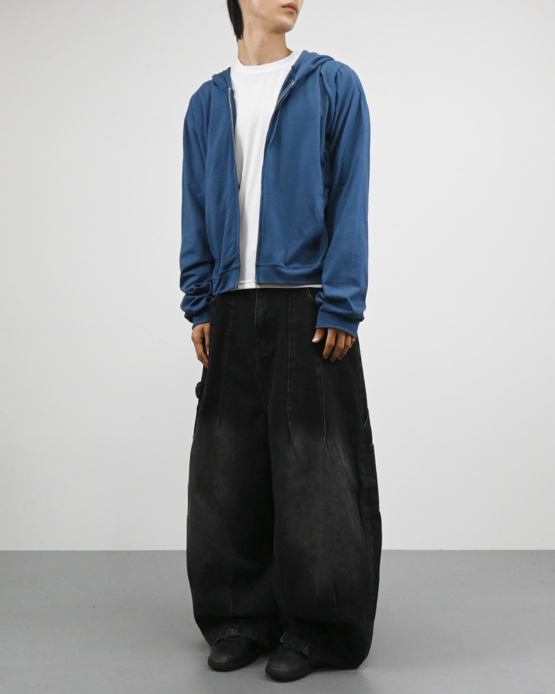 rudy crop hoodie zip-up