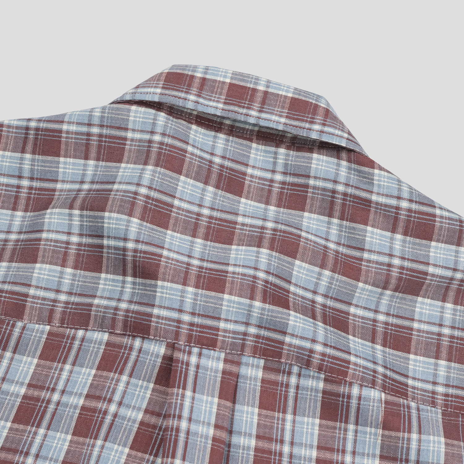 rabin checkered roll-up shirt