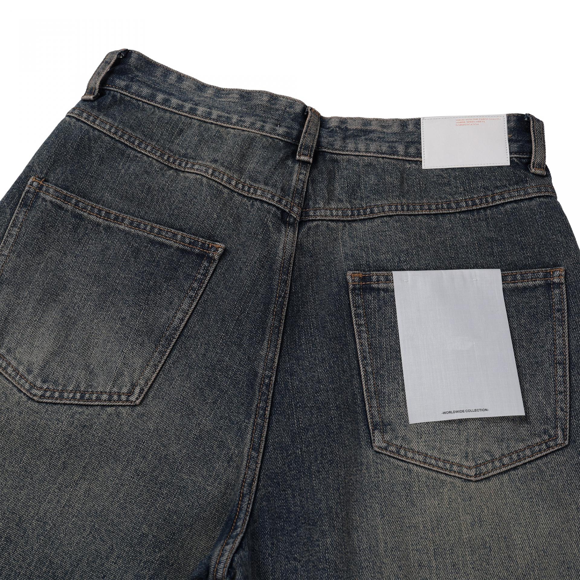 dart balloon denim pants (tin blue)