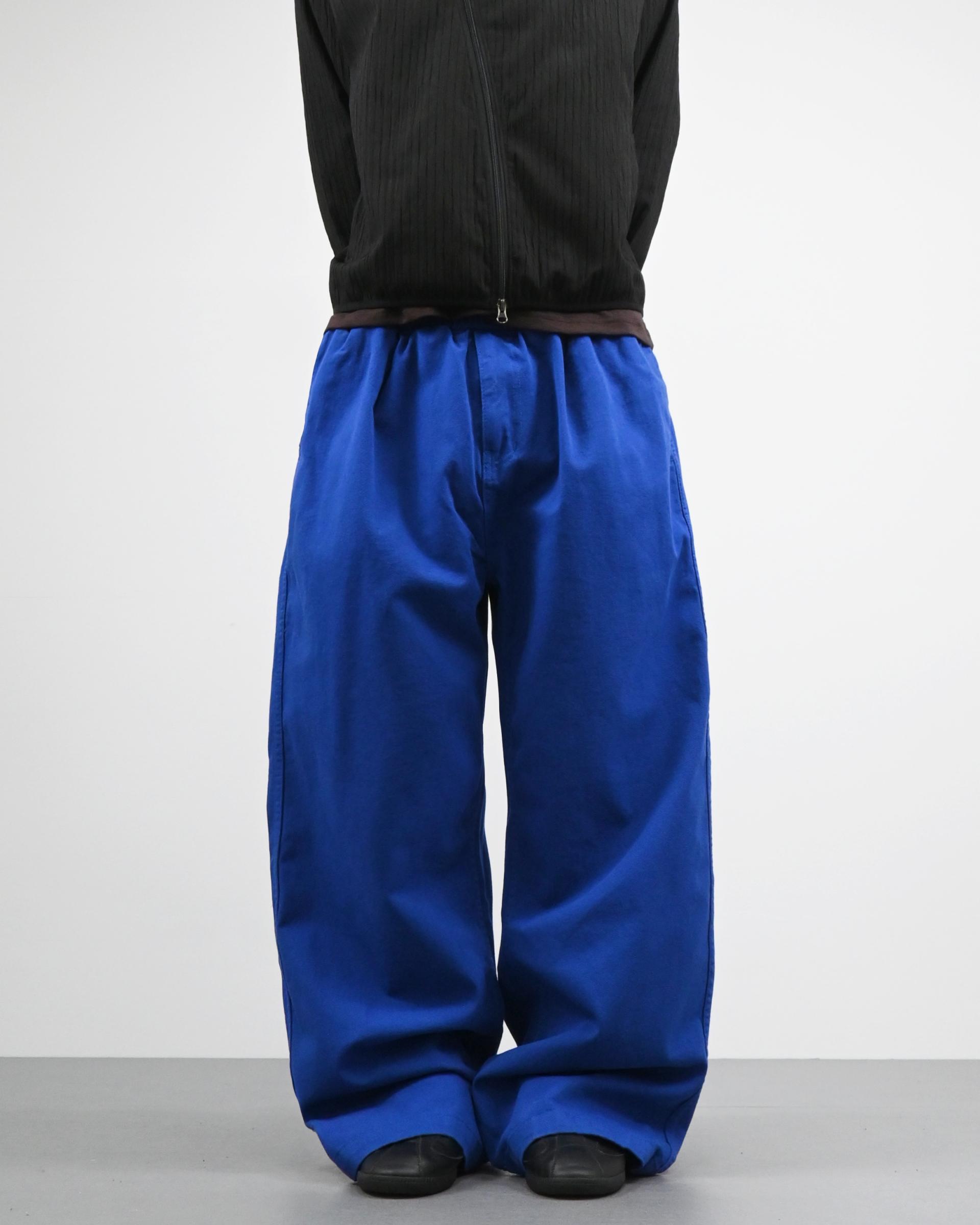 one tuck banding cotton pants