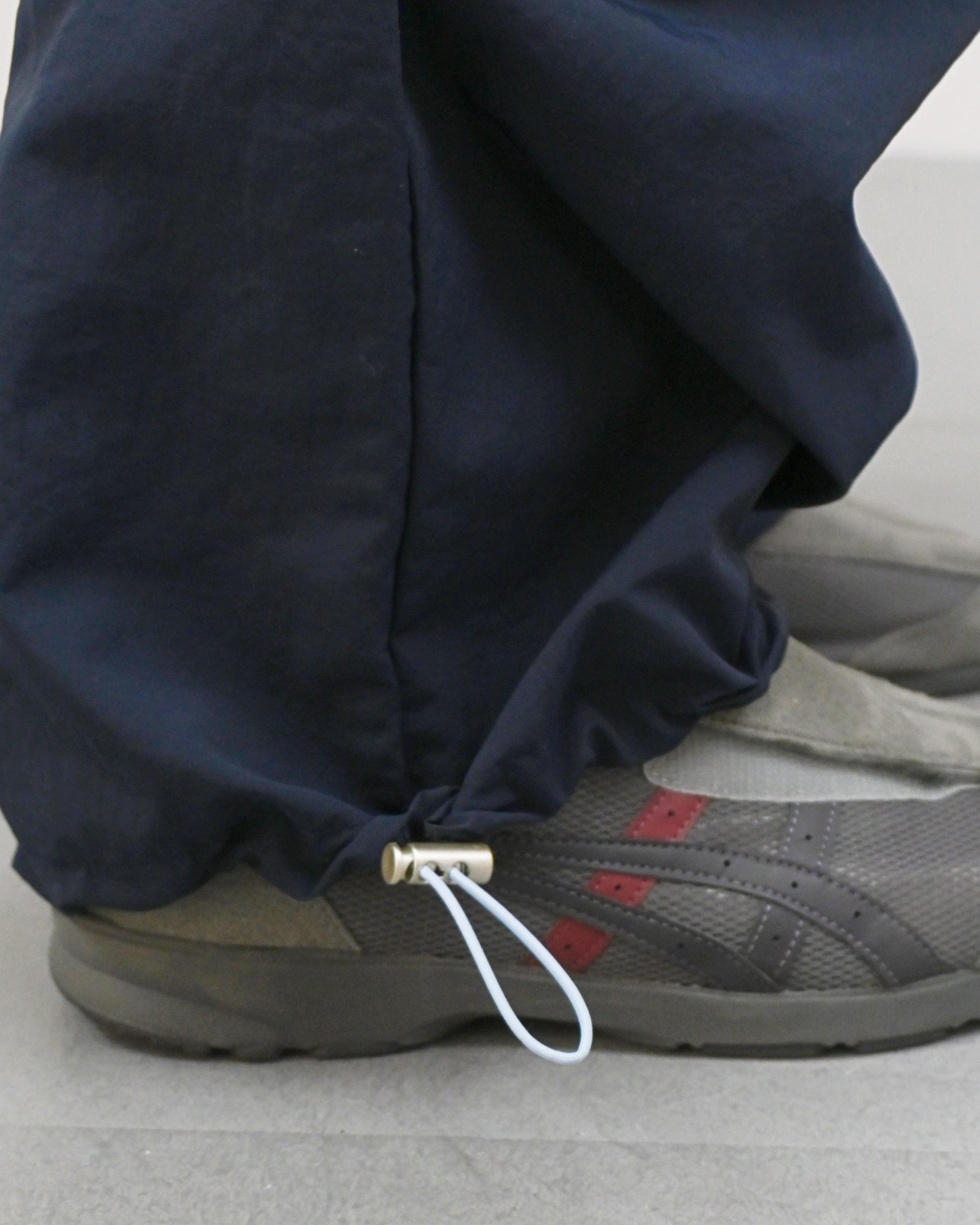 rope curved nylon pants