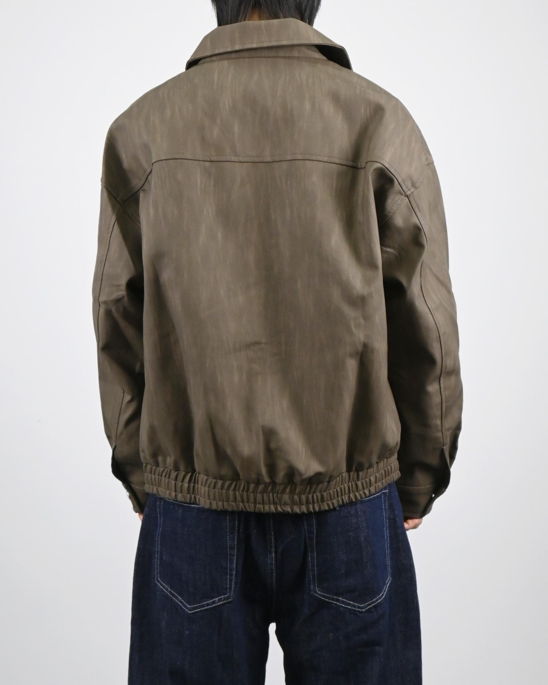 textured leather jacket
