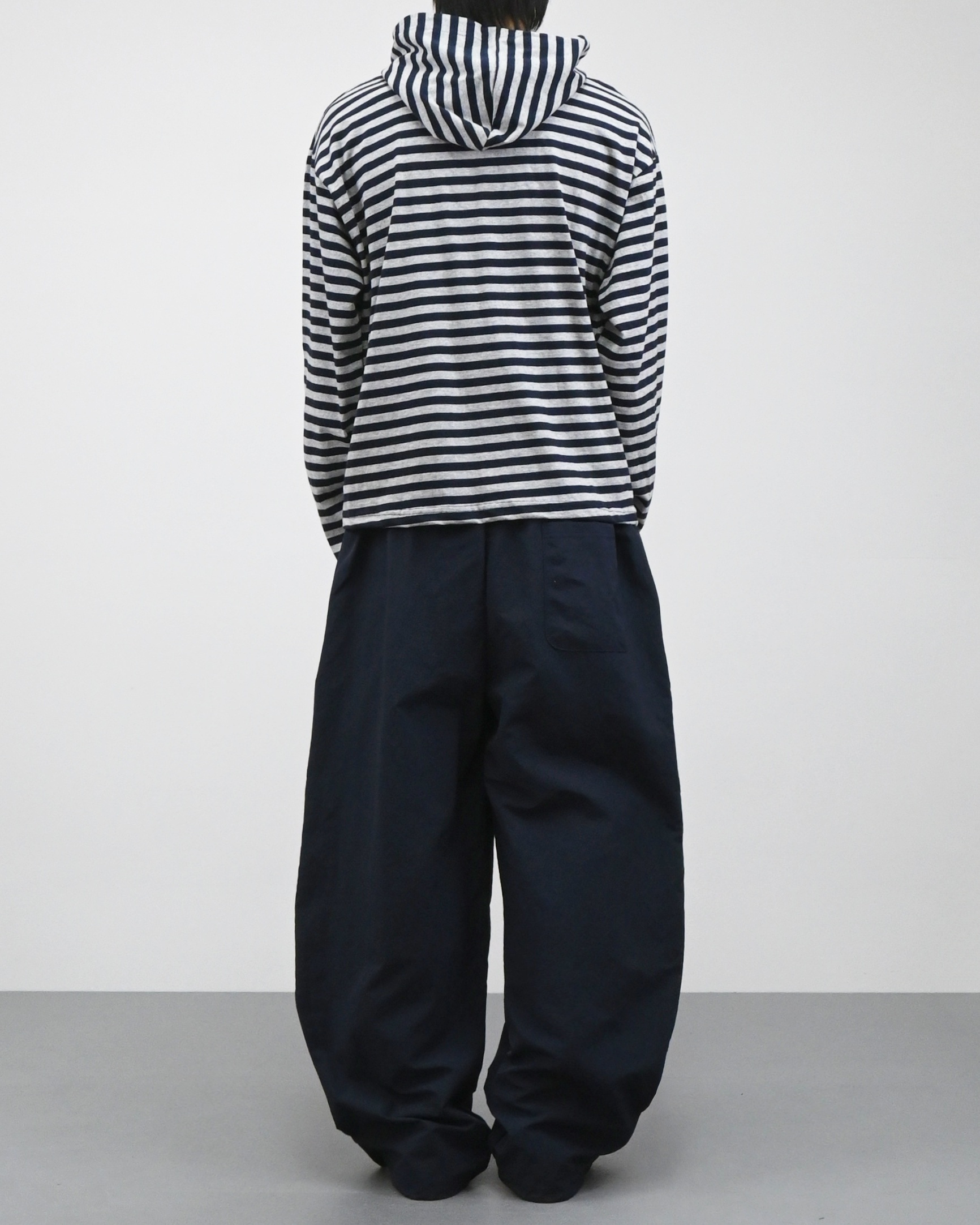 reed cropped striped hoodie
