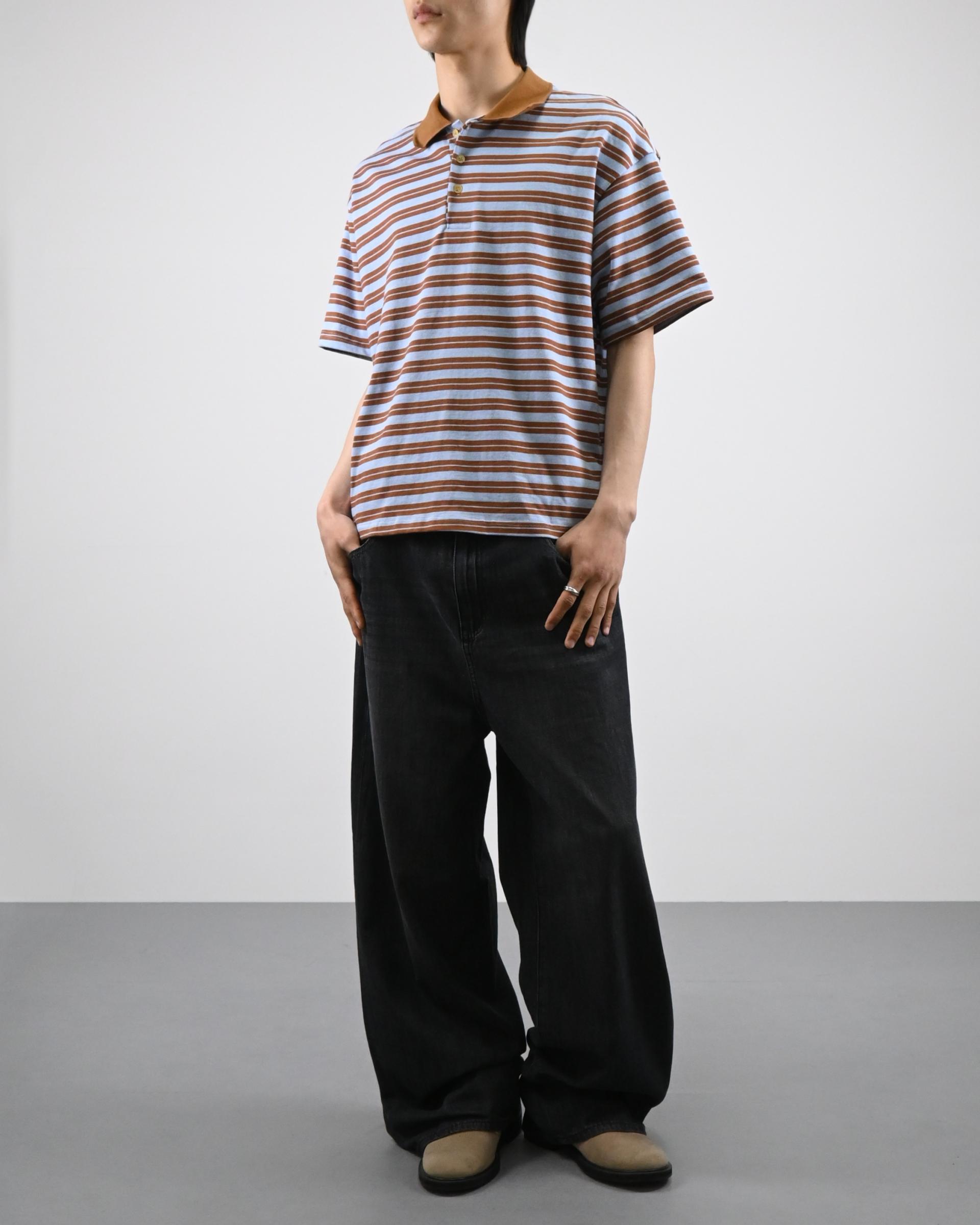 straight linen denim pants