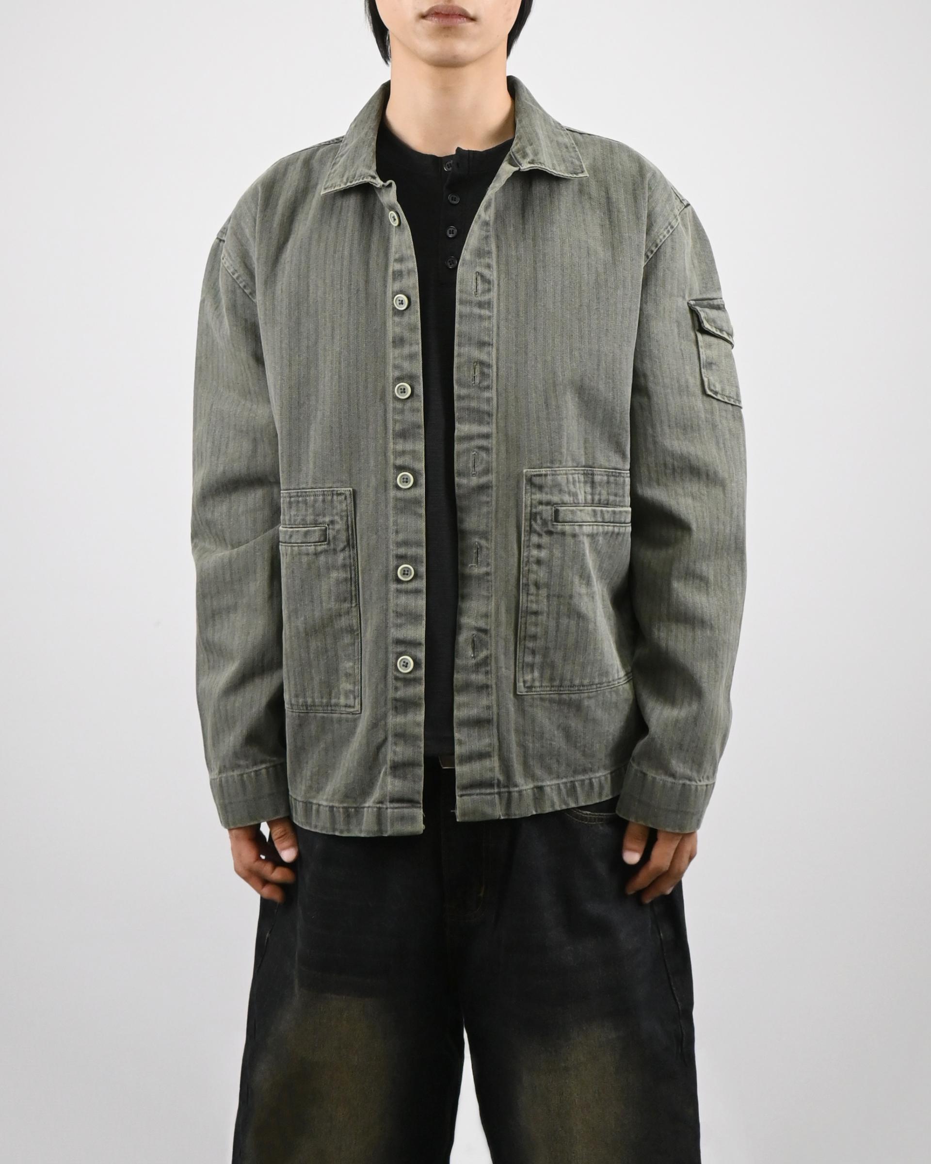 pigment herringbone field jacket