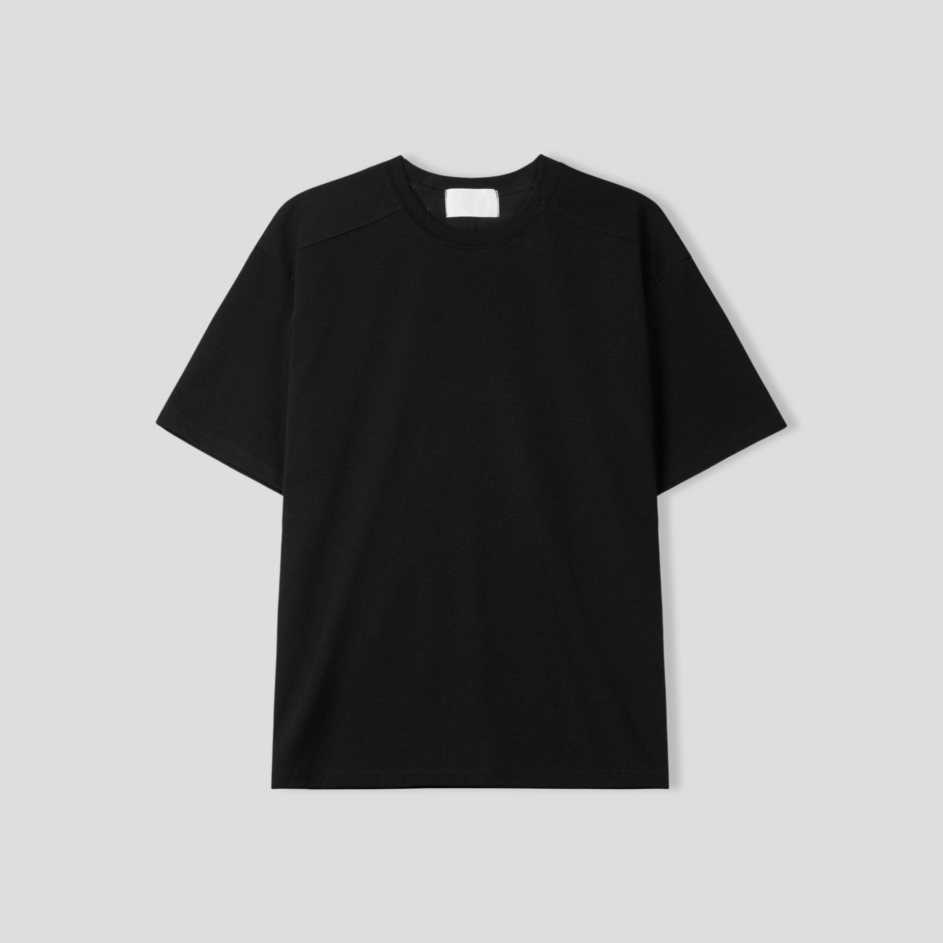 front shoulder line half t-shirt