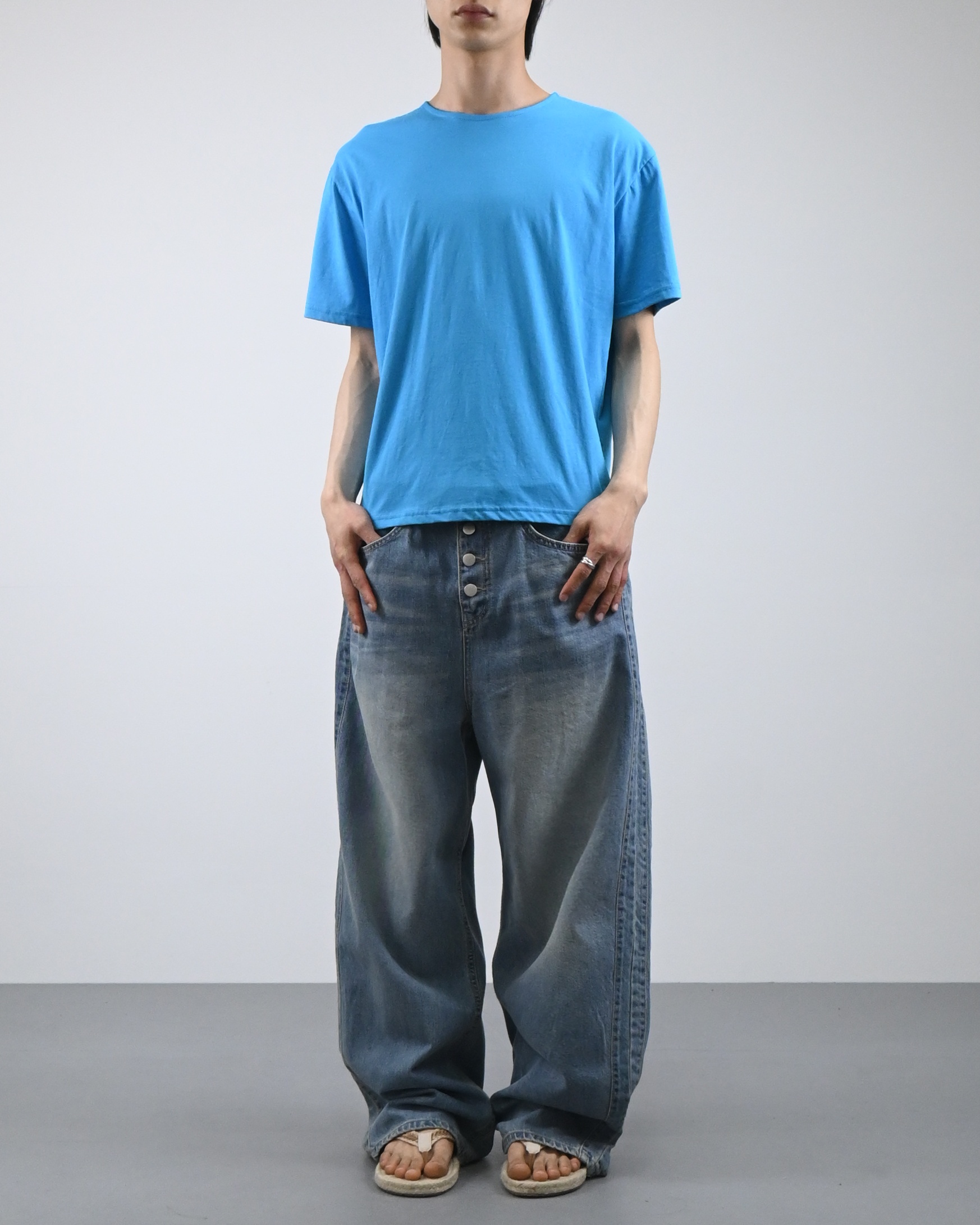 fruits u-neck half t-shirt