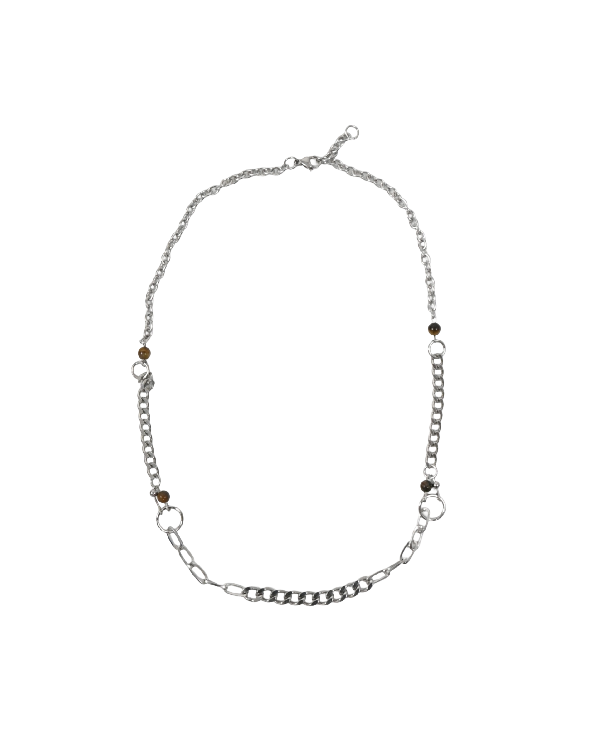 ring bead ball chain necklace