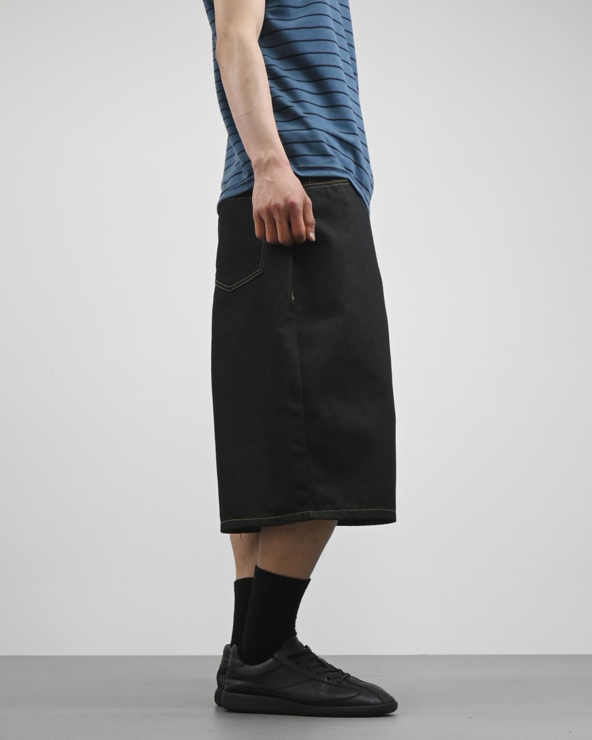 note bermuda denim pants