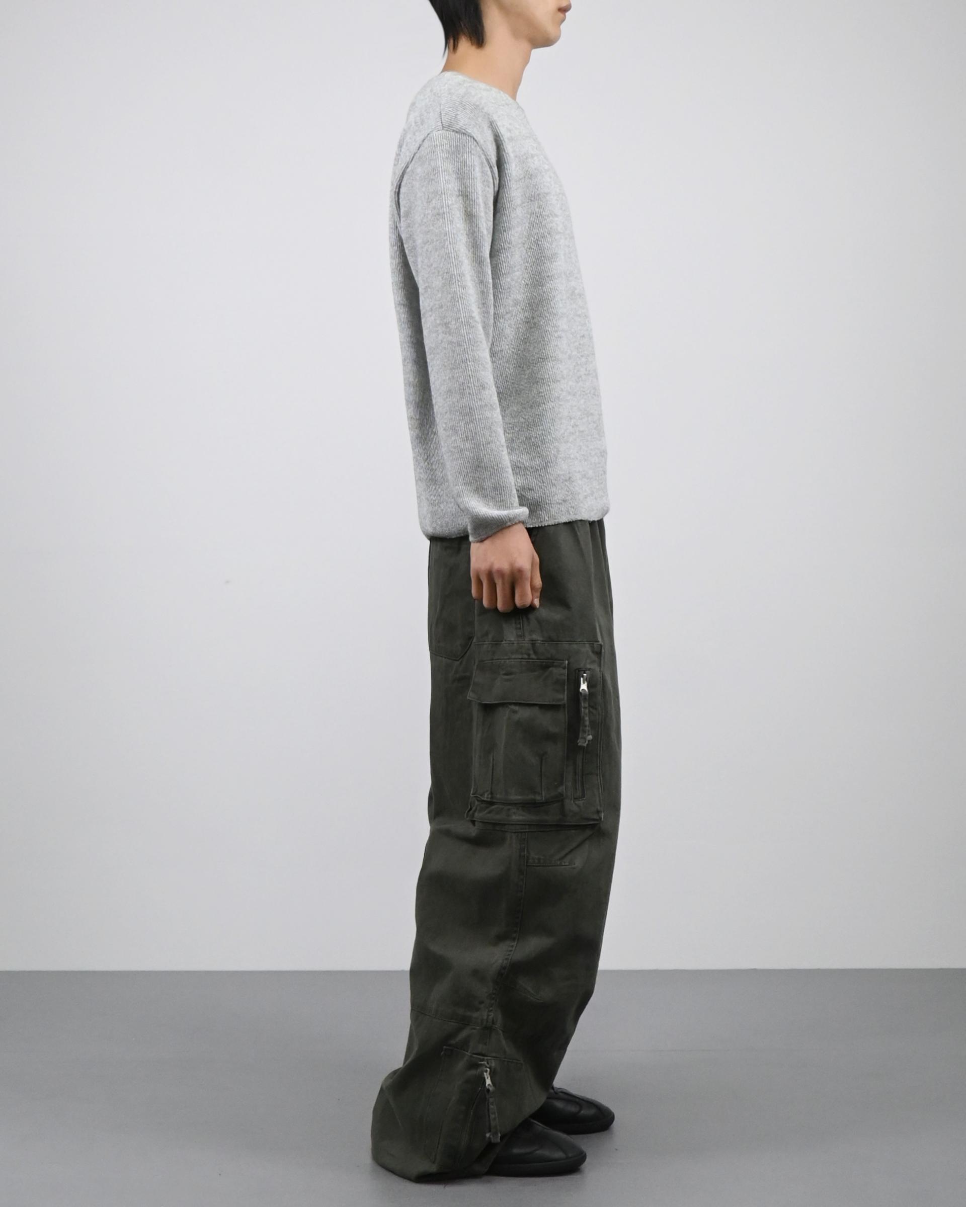 box pocket cargo cotton pants