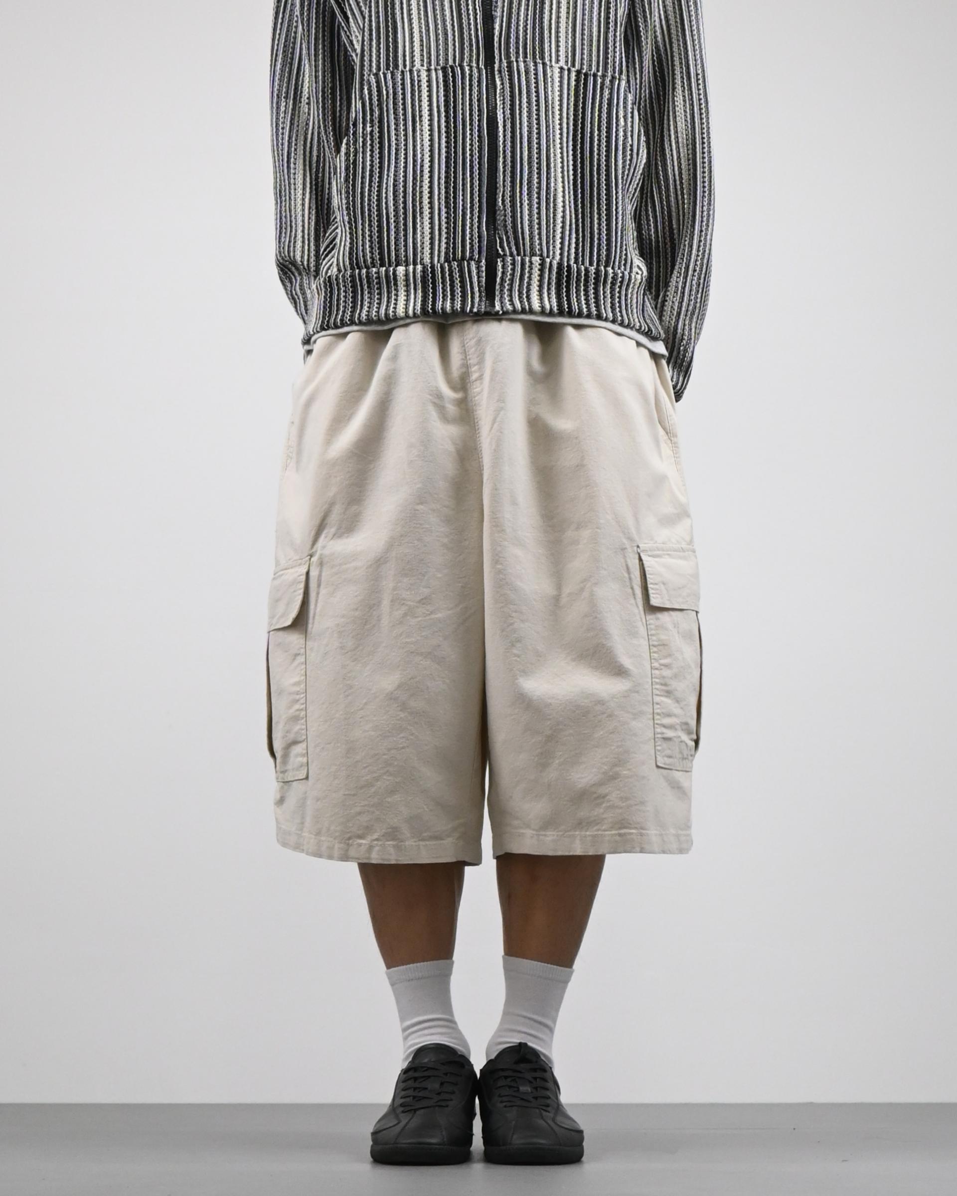 stopper linen bermuda cargo pants