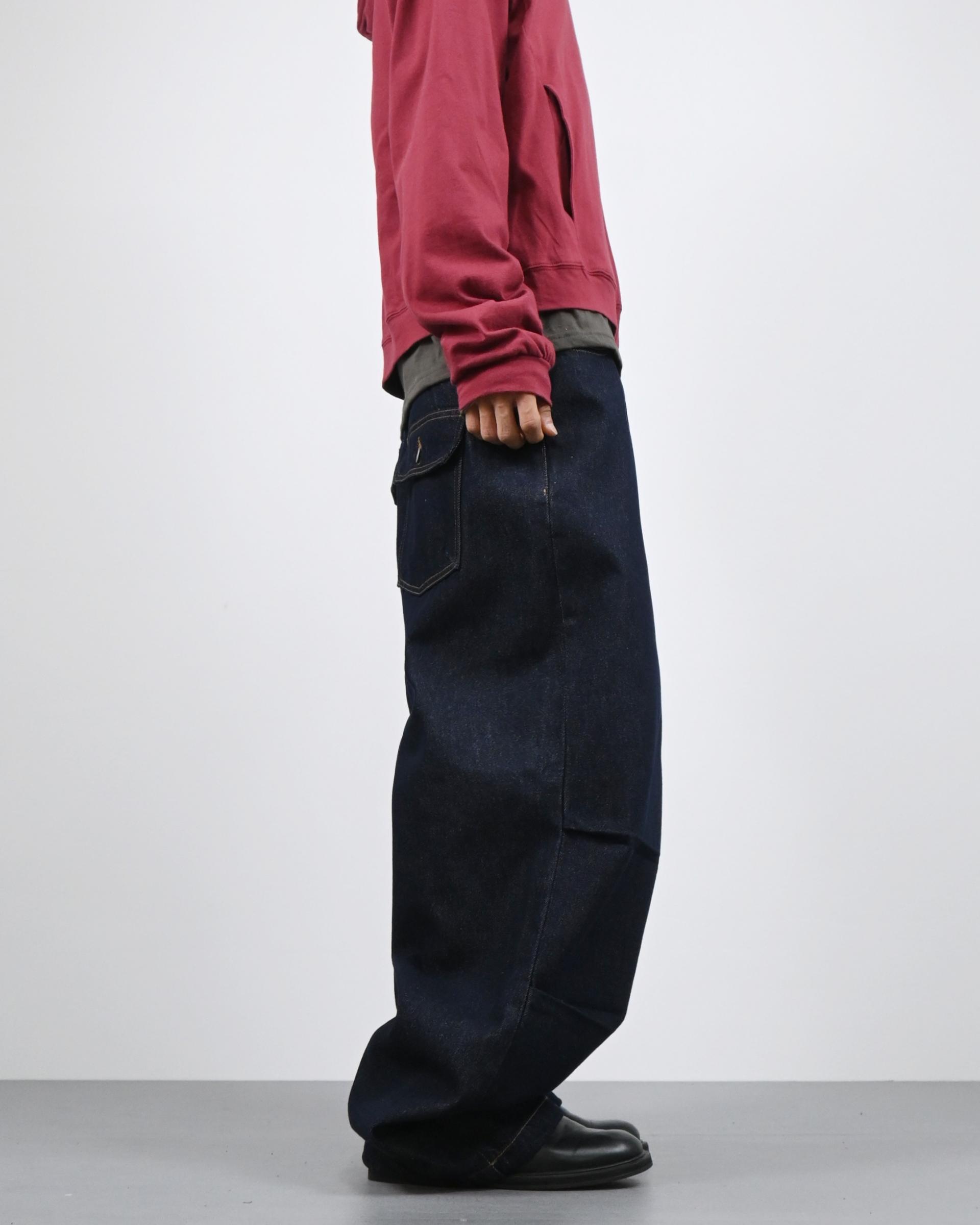 milo velcro balloon denim pants
