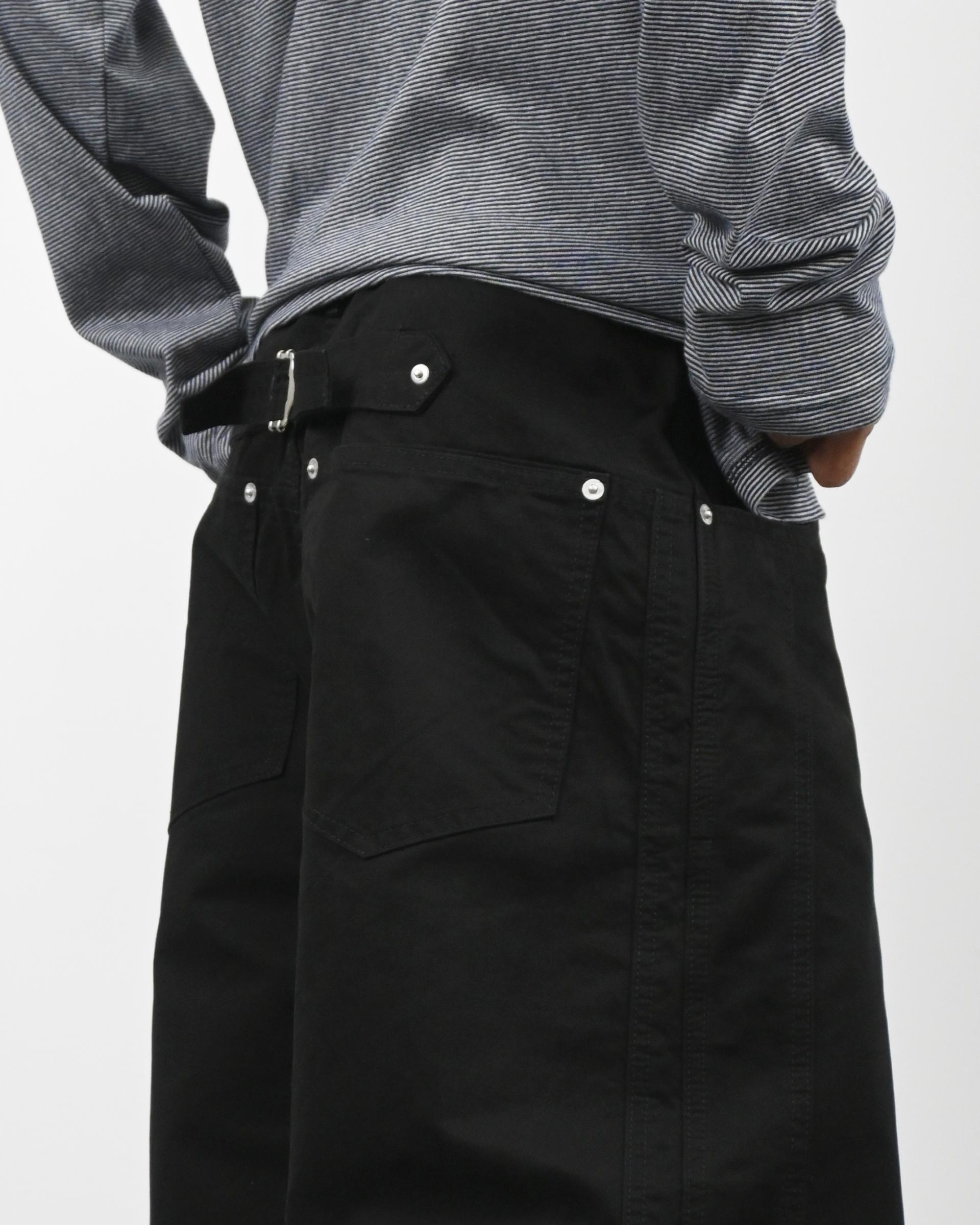 line bijo curved cotton pants