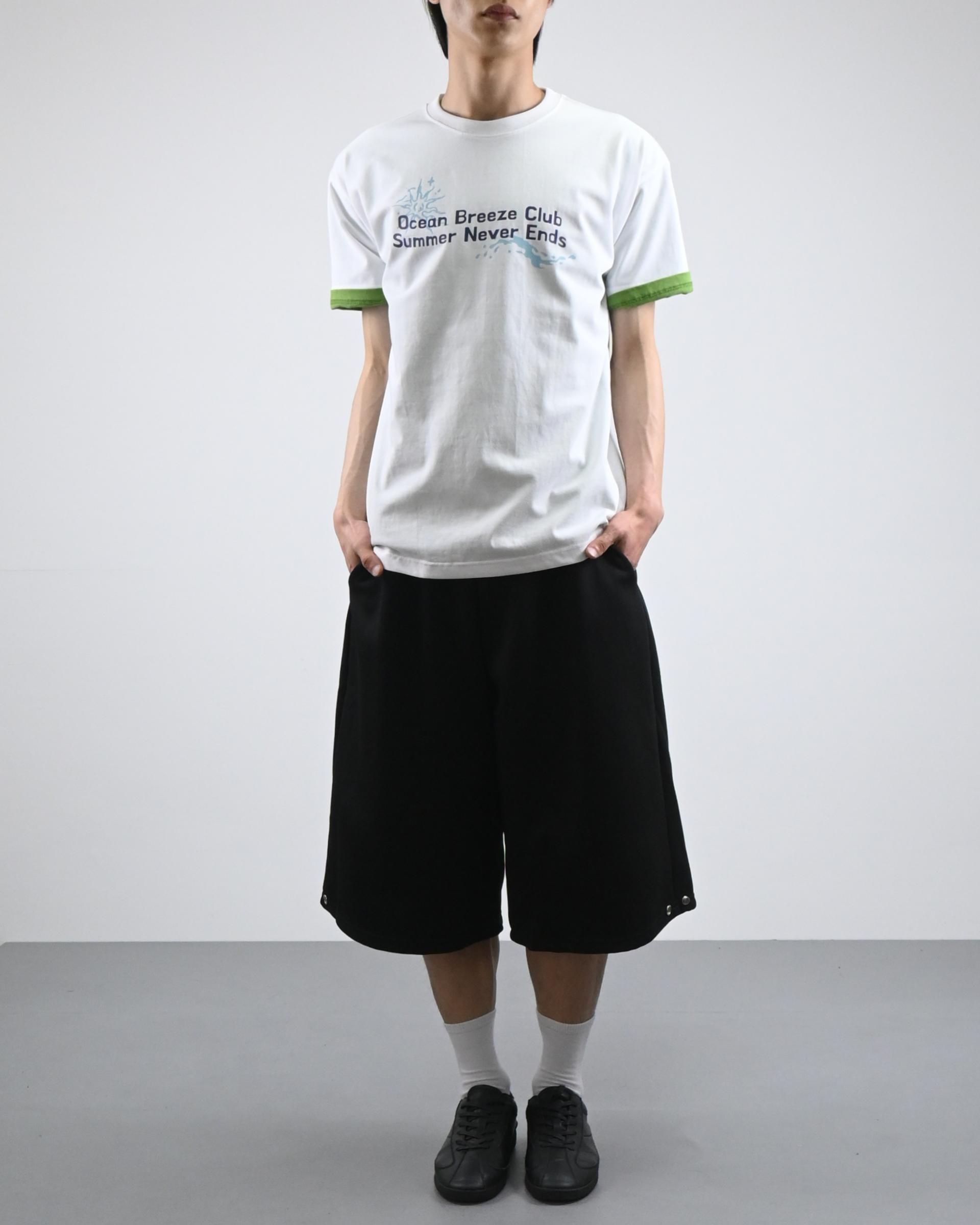 snap bermuda sweatpants