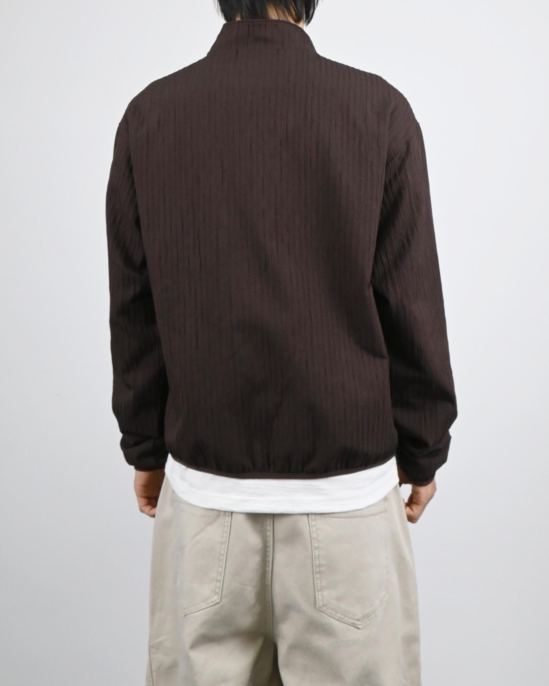 compose pleats diagonal zip-up