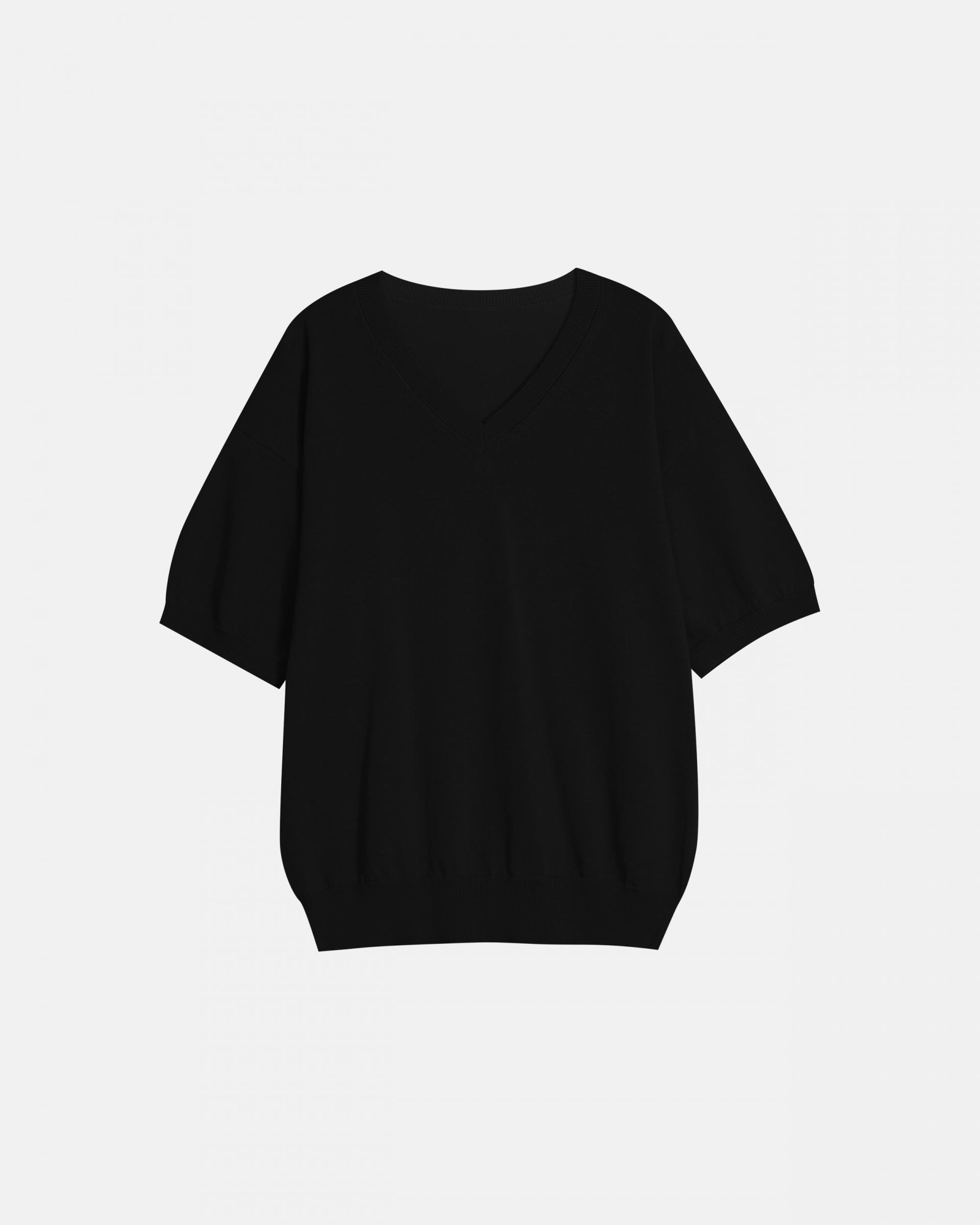 sierra v-neck half knit