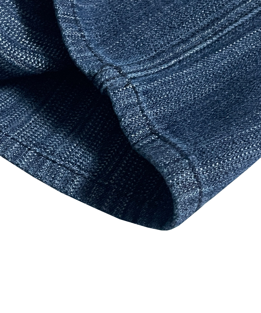 sparkle stripe denim pants