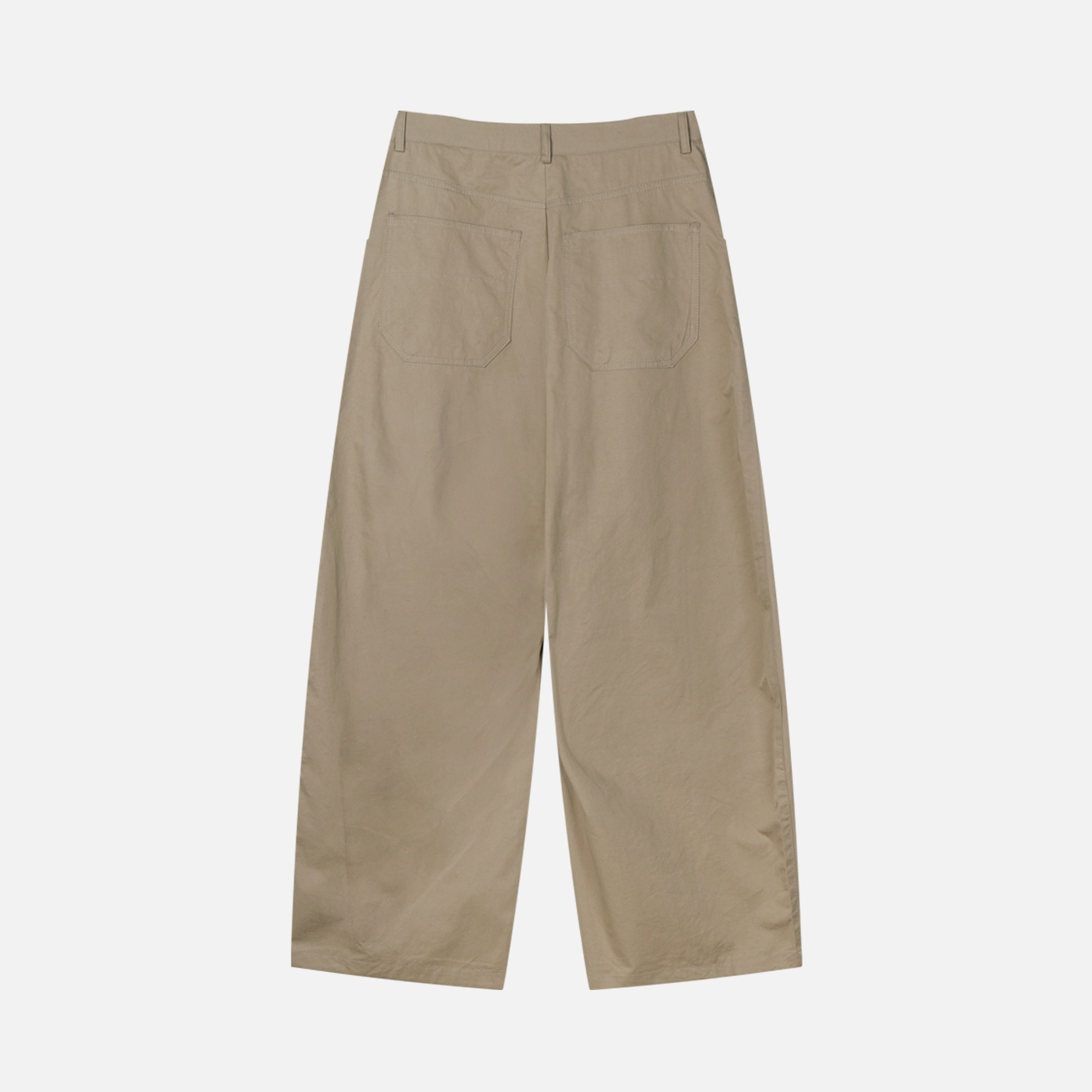 dear curved cotton pants