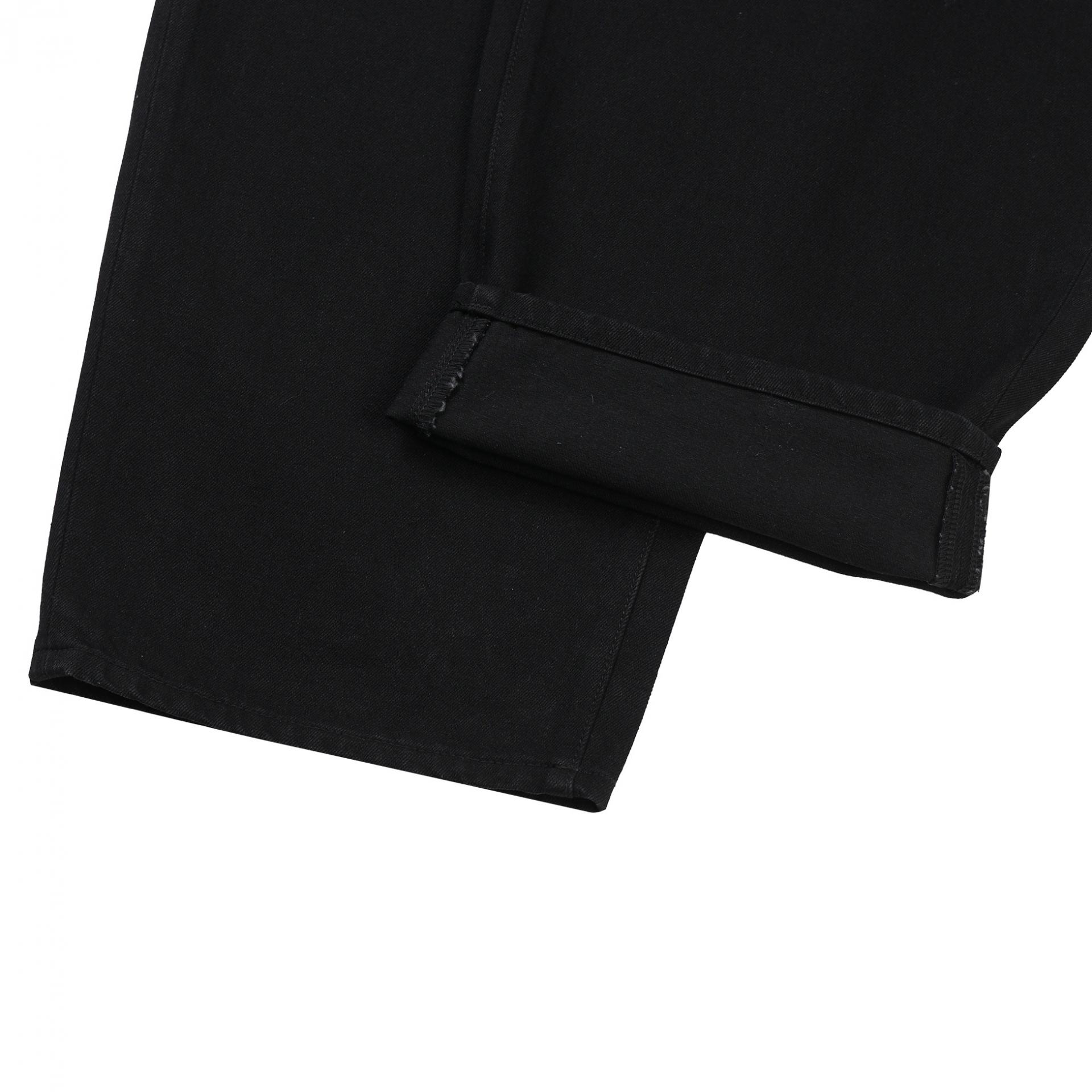 banding balloon denim pants