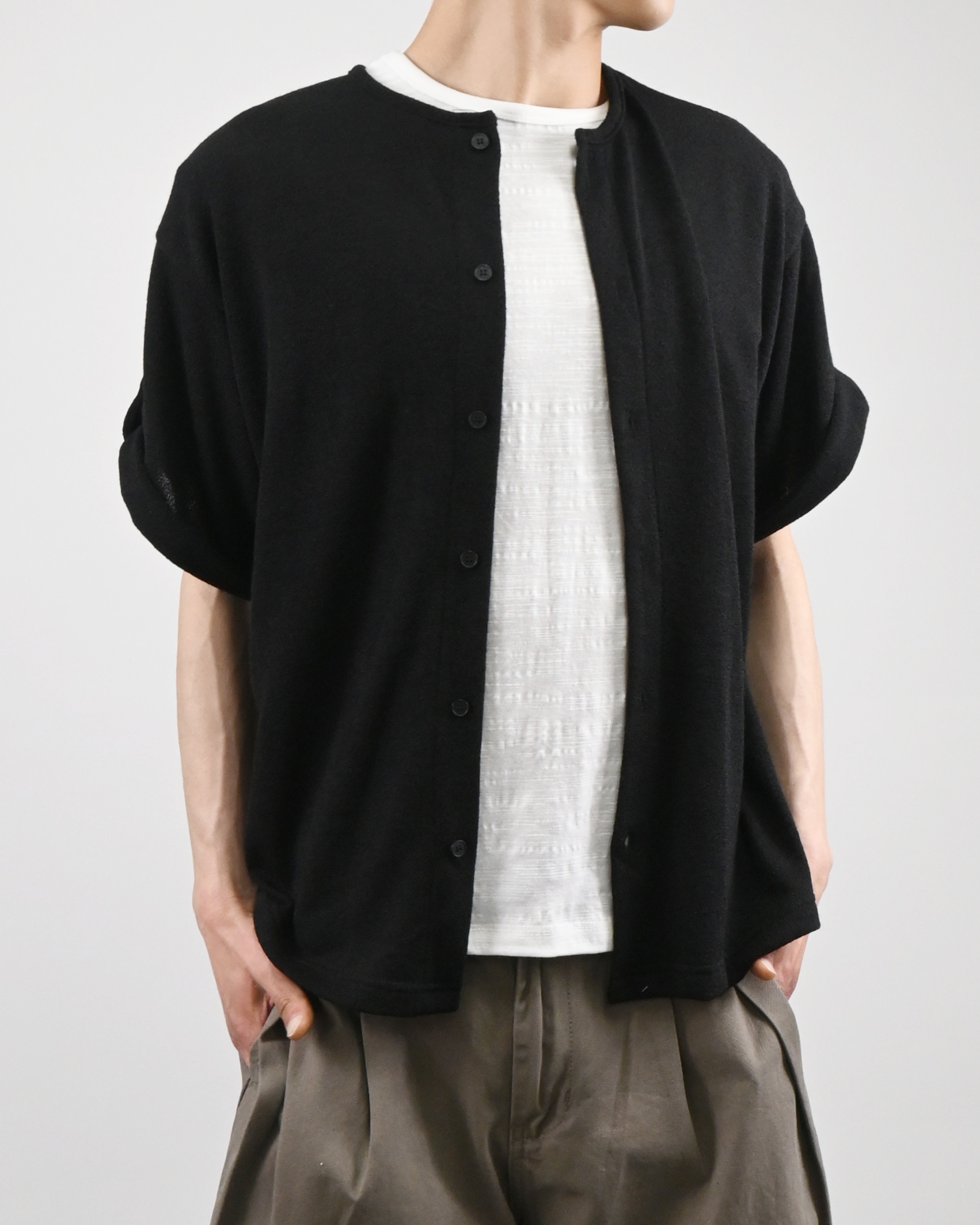 linkle roll-up half cardigan