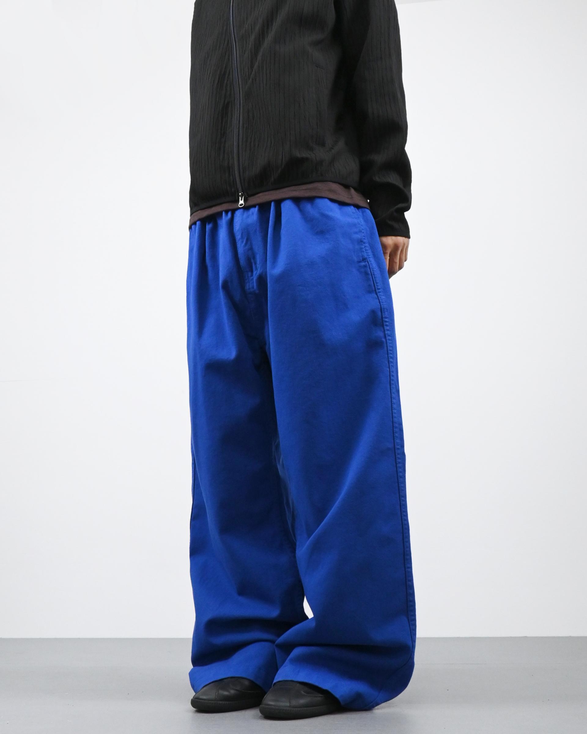 one tuck banding cotton pants