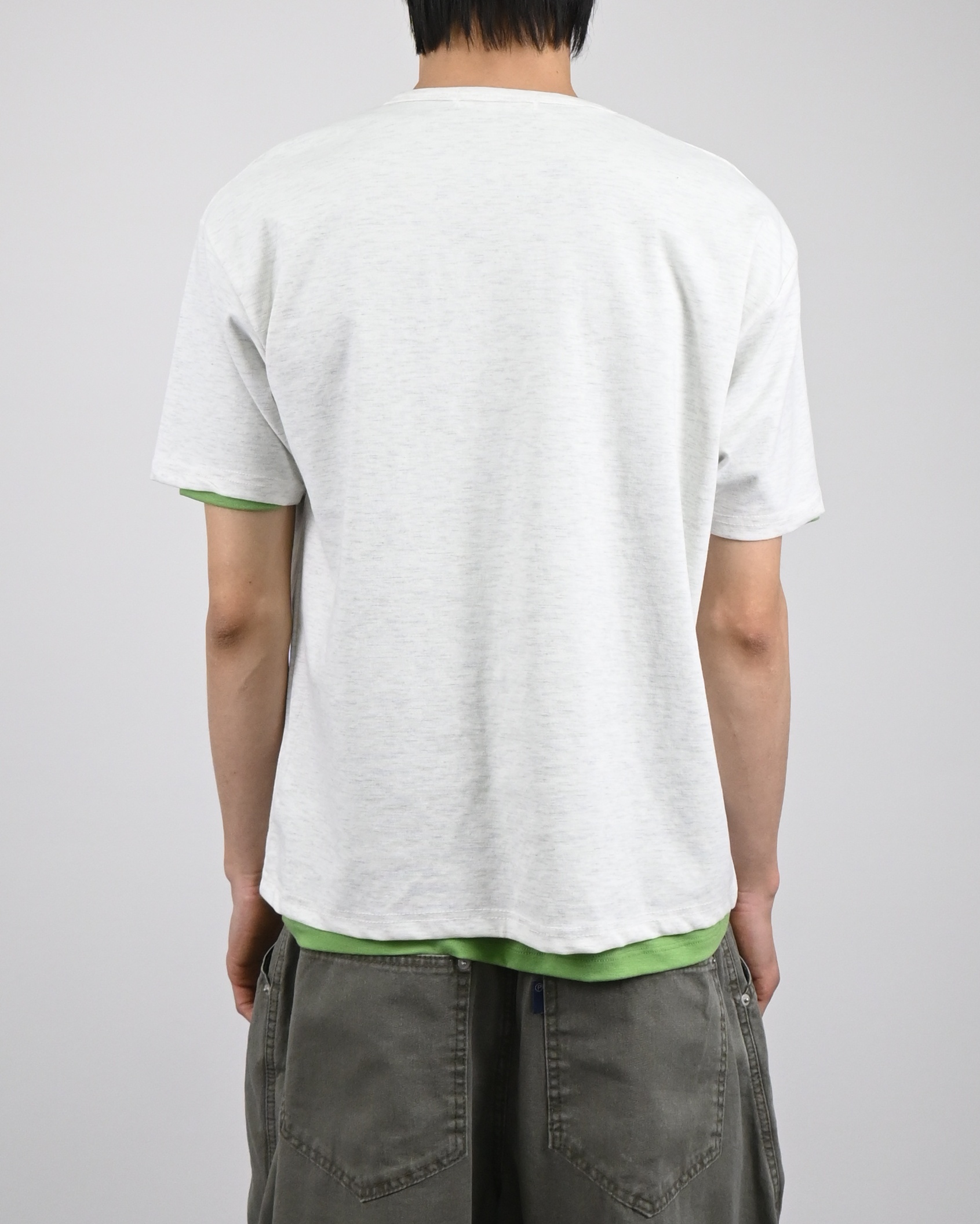 under snap half-t-shirt