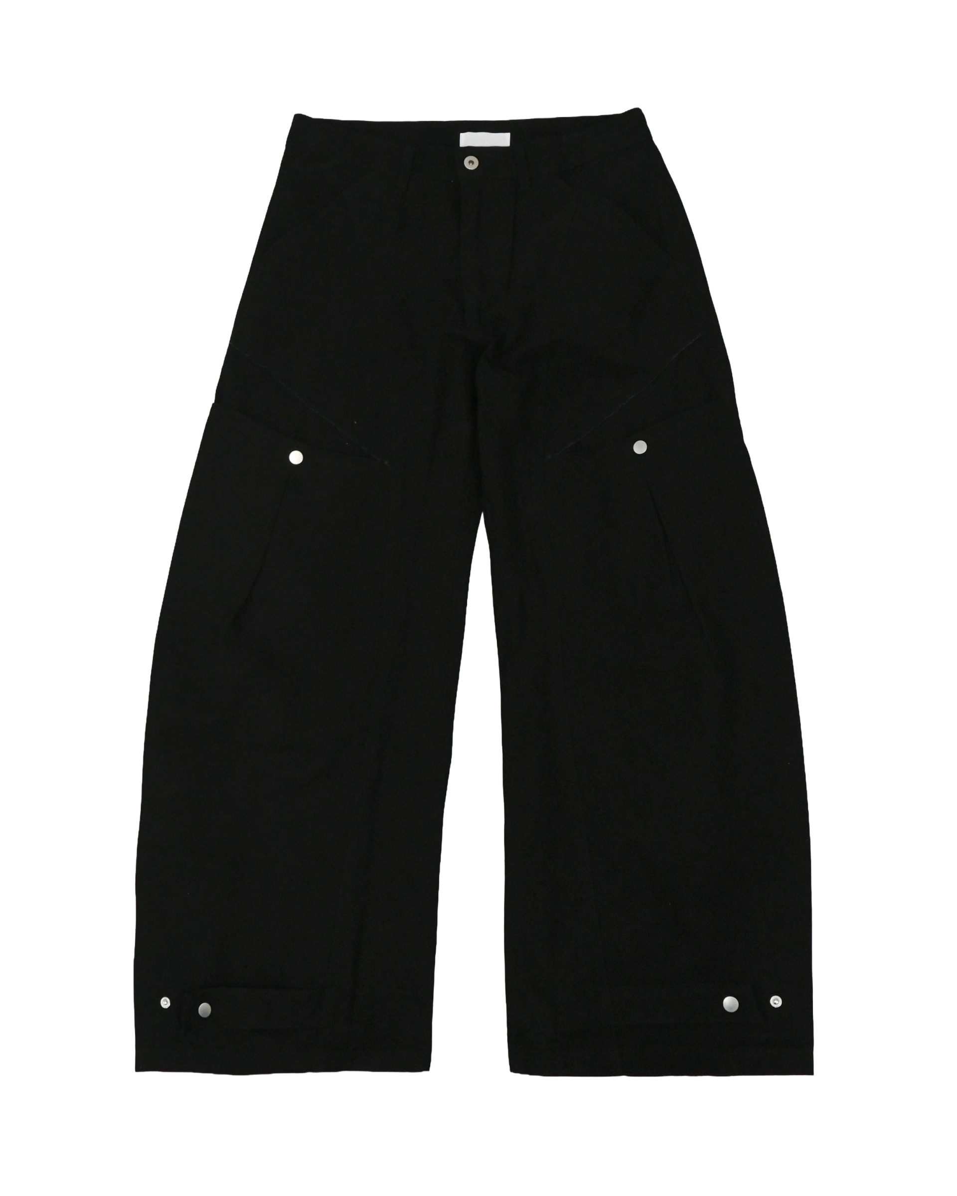 curve dyed strap cotton pants