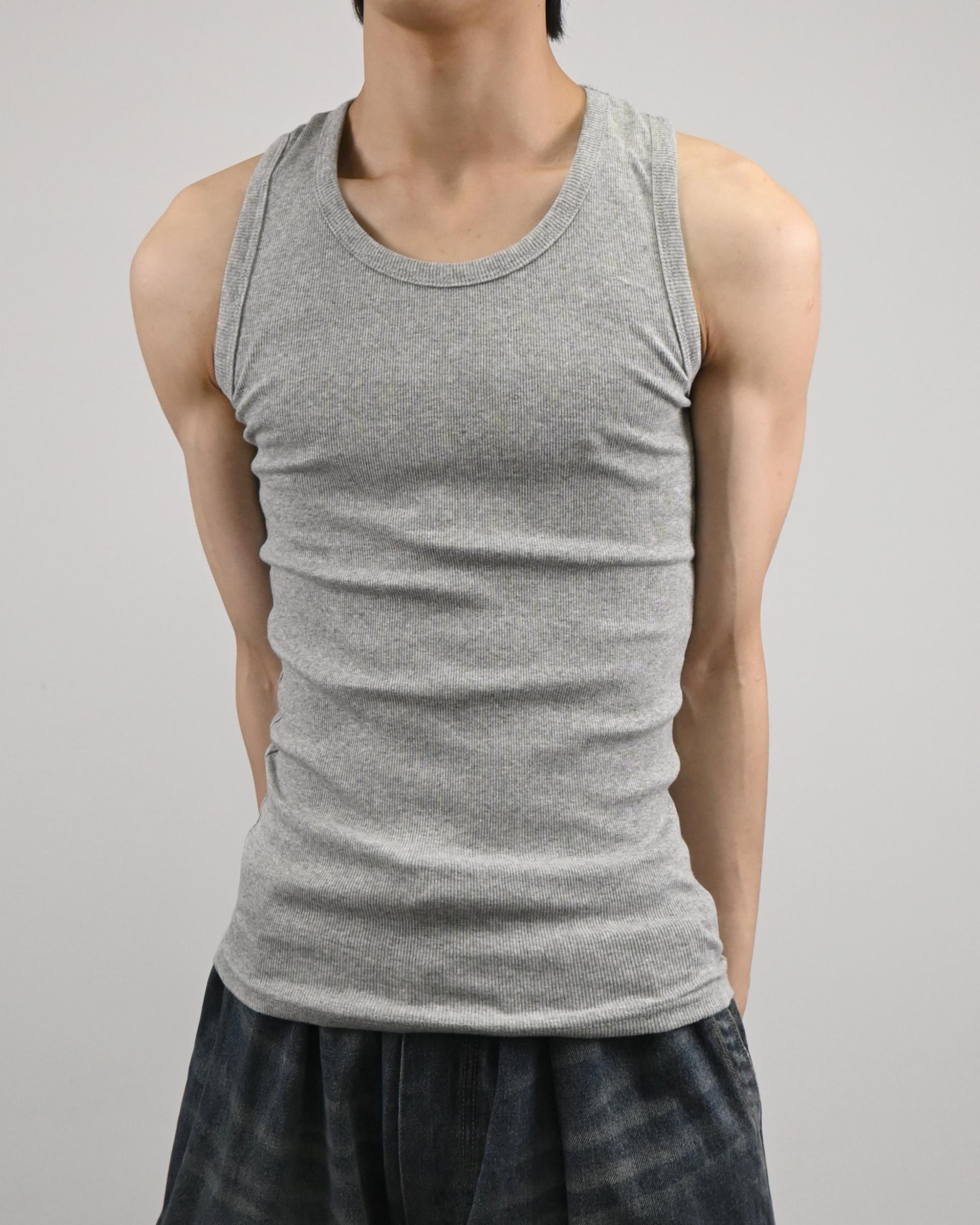stretchable ribbed vest
