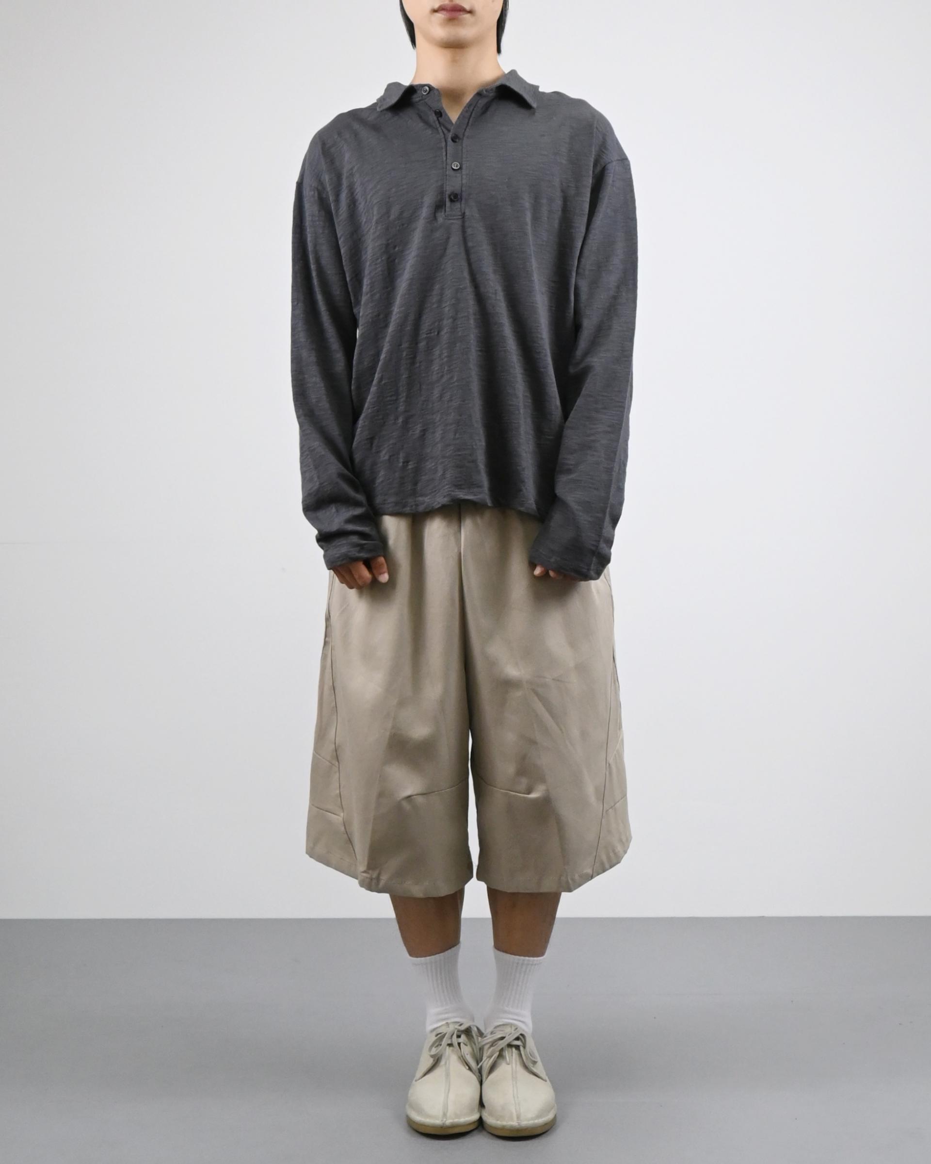 slub five burton collar t-shirt