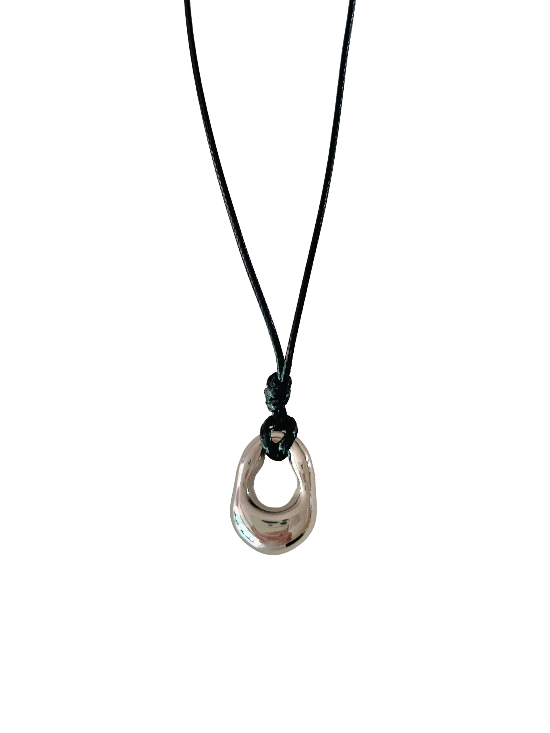 surgical steel oval necklace