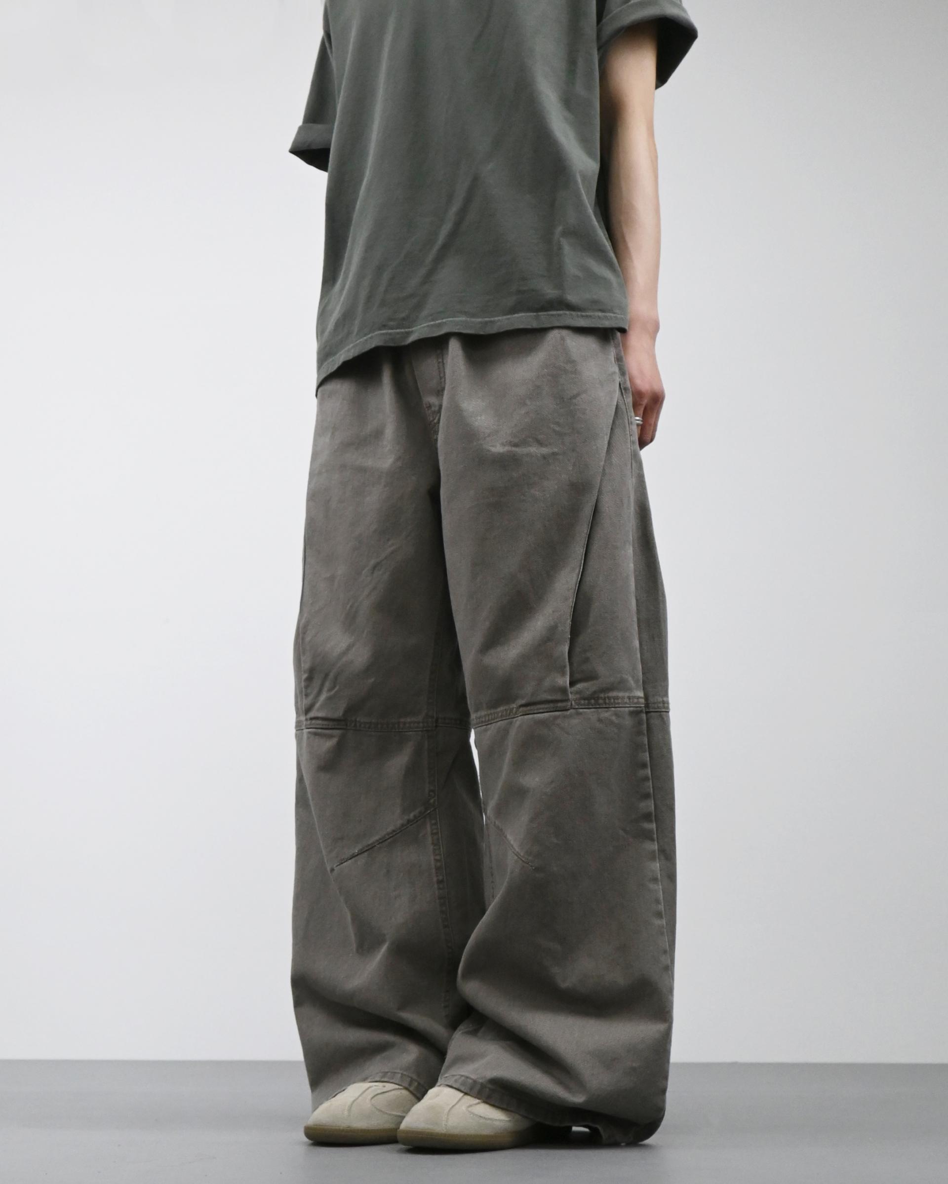 hale border flare banding cotton pants
