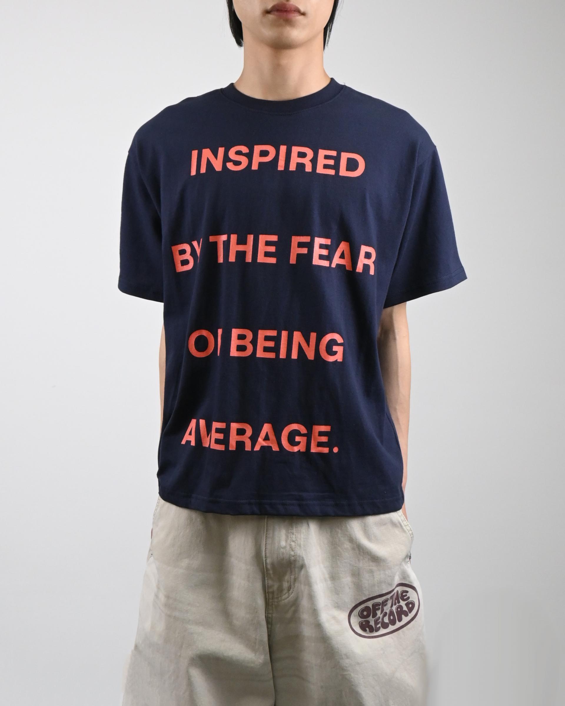 inspired lettering half-t-Shirt