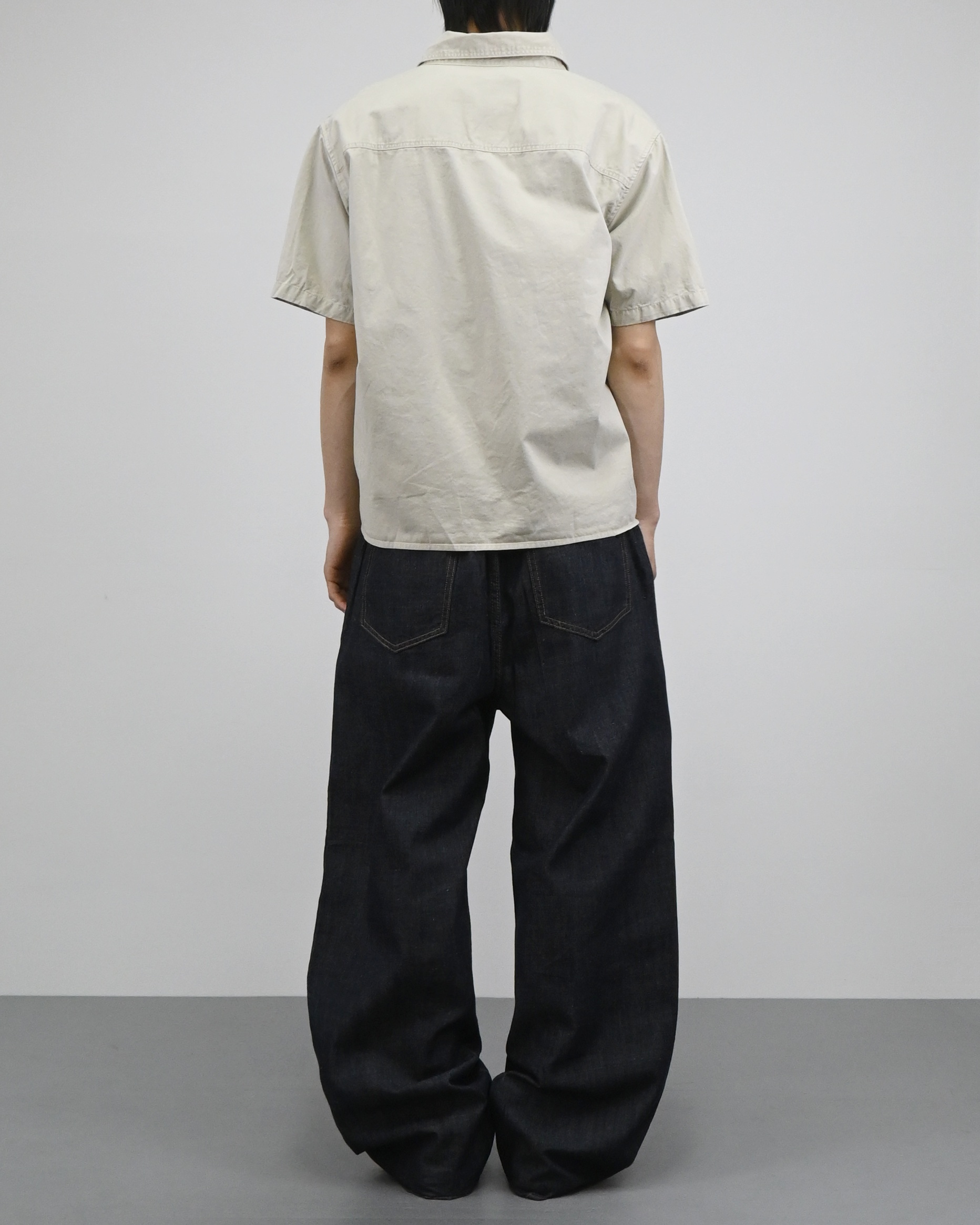 crop ding cotton half shirt
