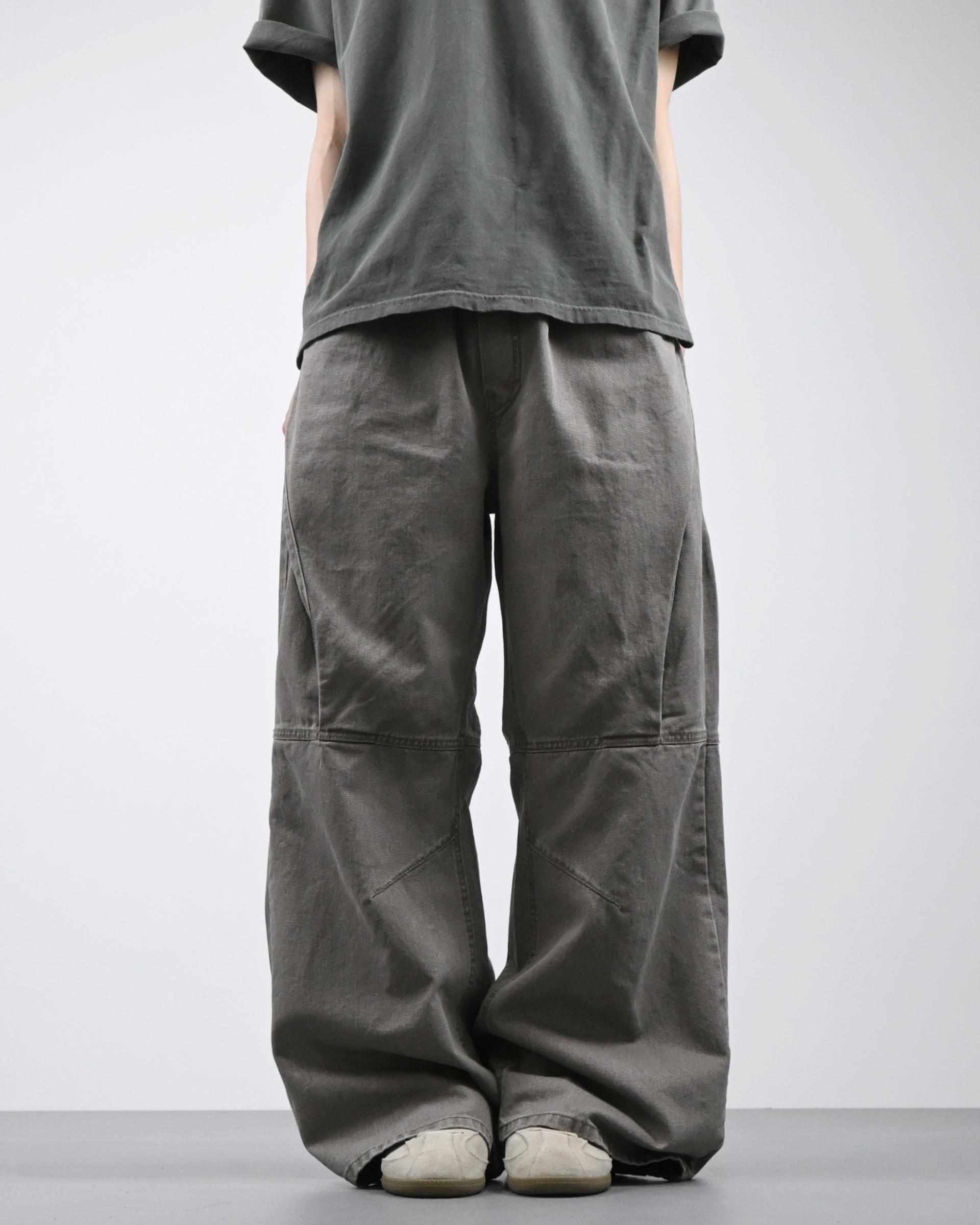 hale border flare banding cotton pants