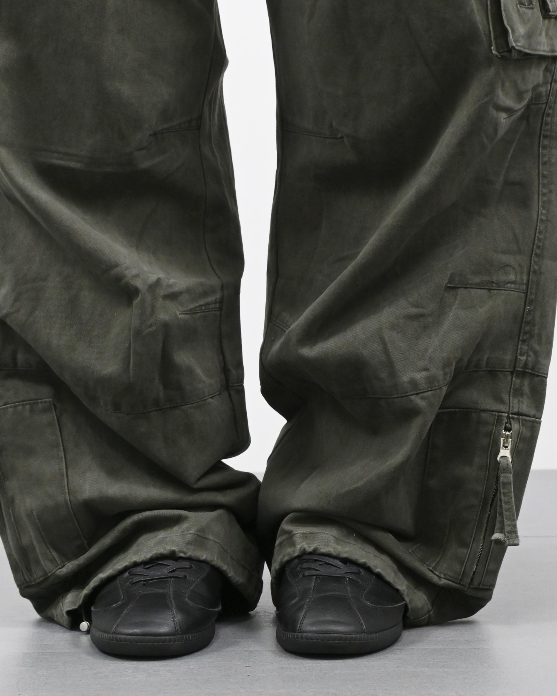 box pocket cargo cotton pants