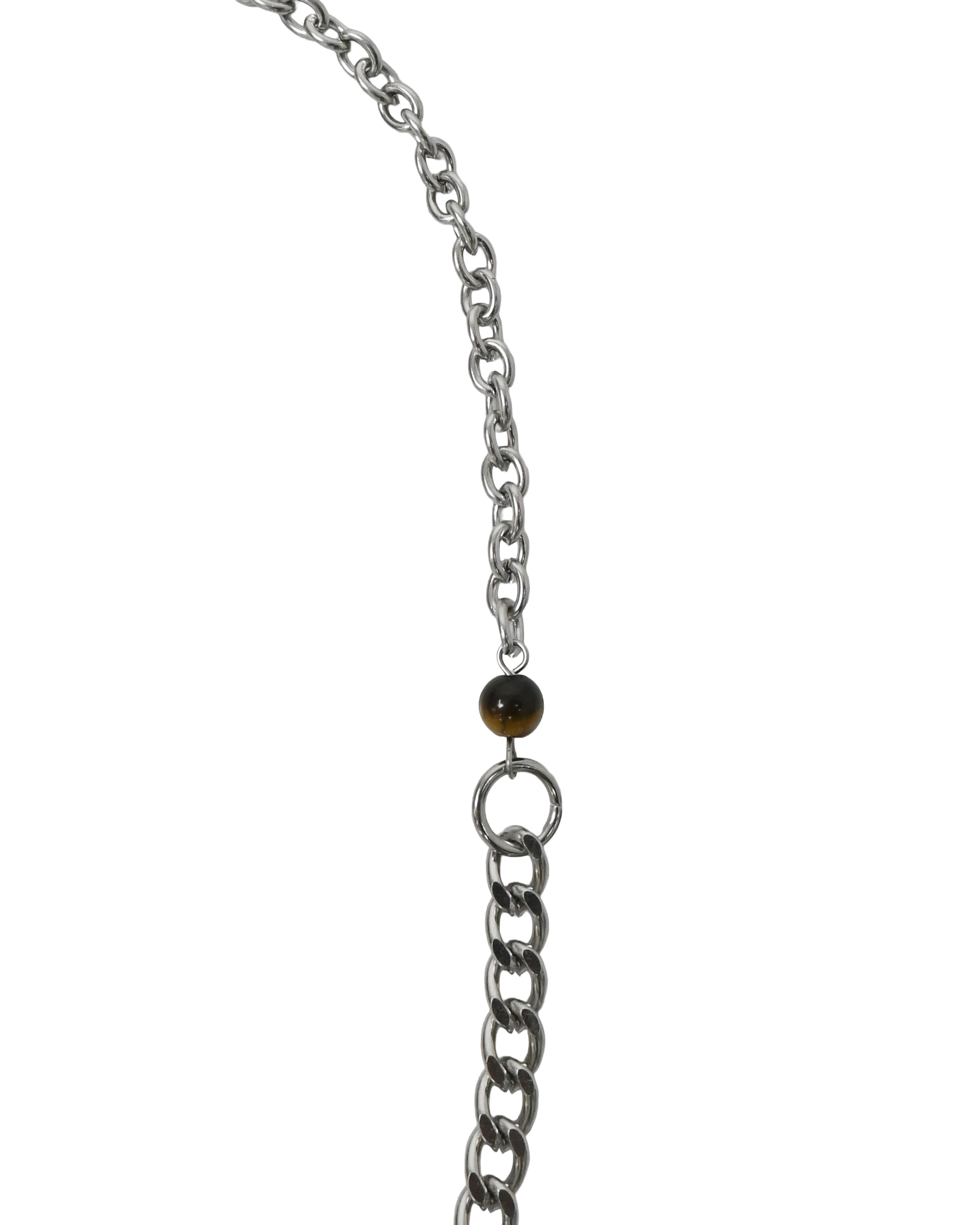 ring bead ball chain necklace