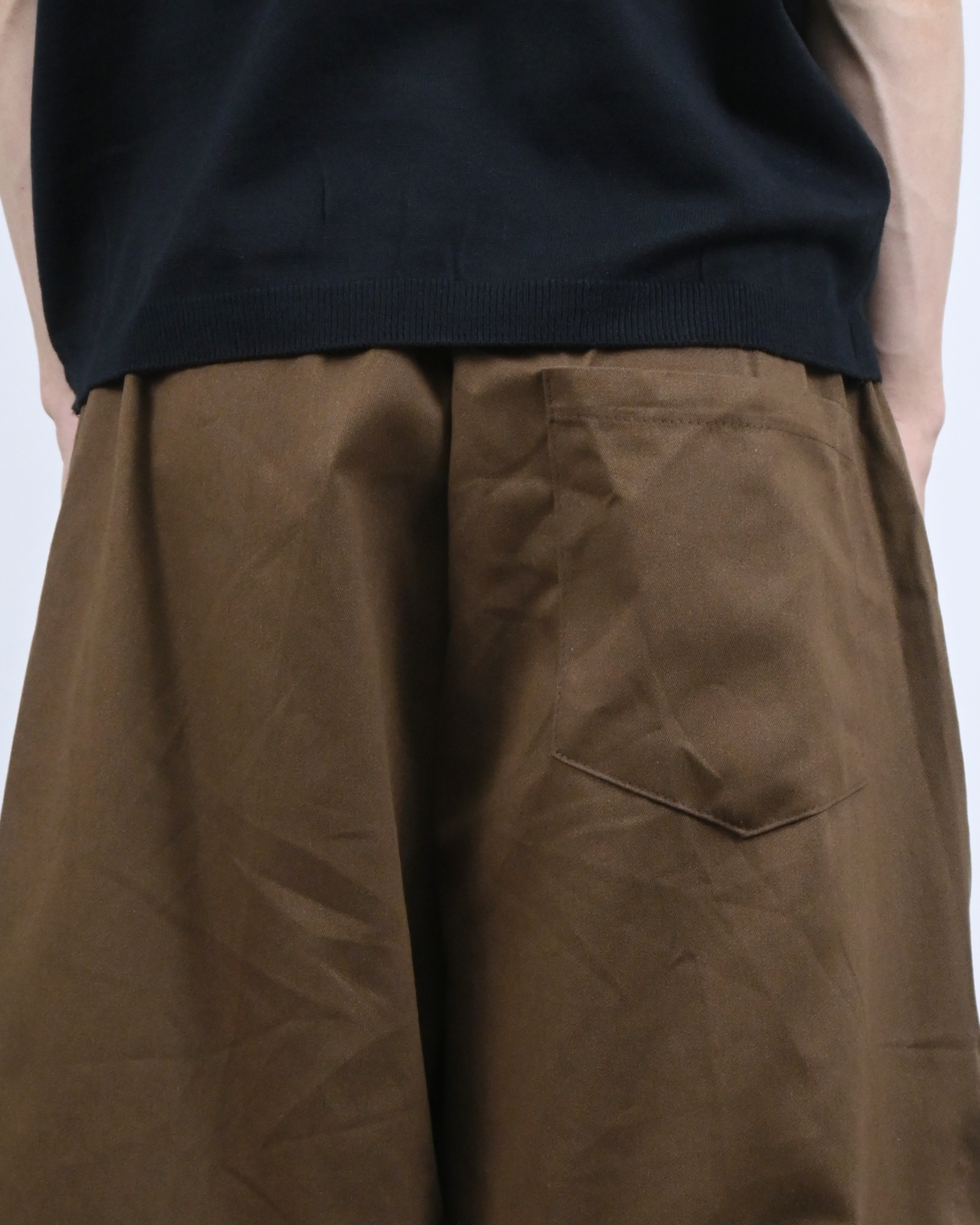 archive curved bermuda cotton pants