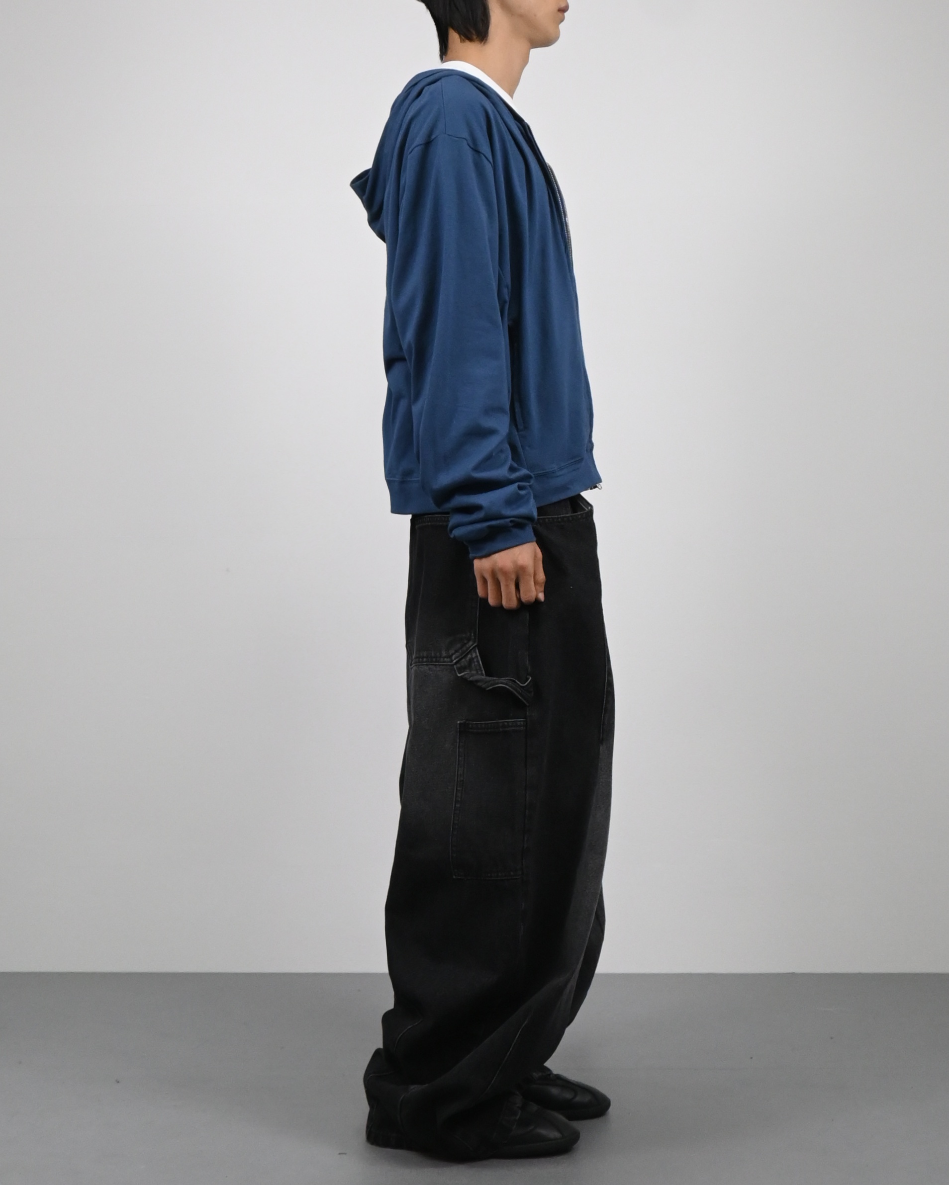 rudy crop hoodie zip-up