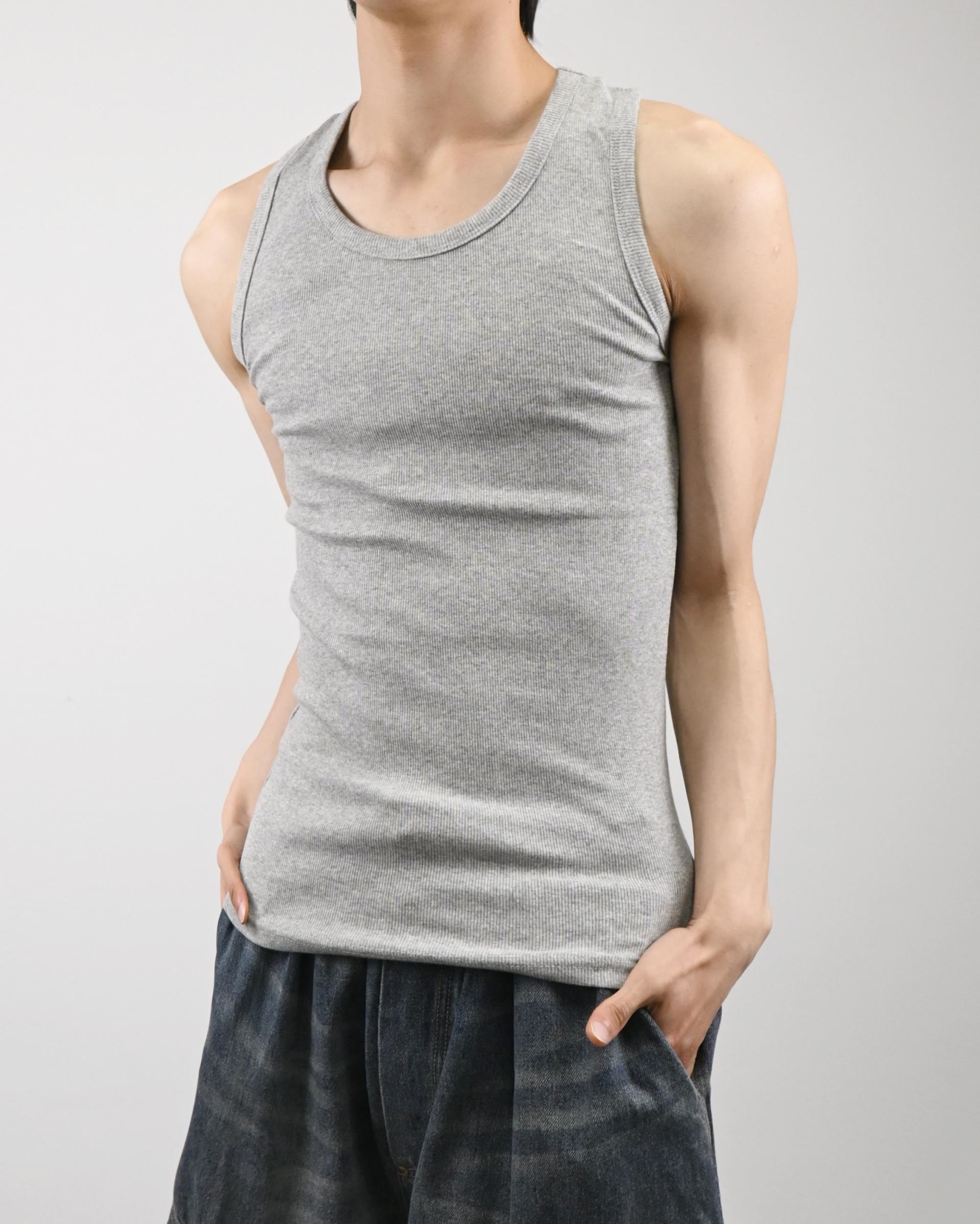 stretchable ribbed vest