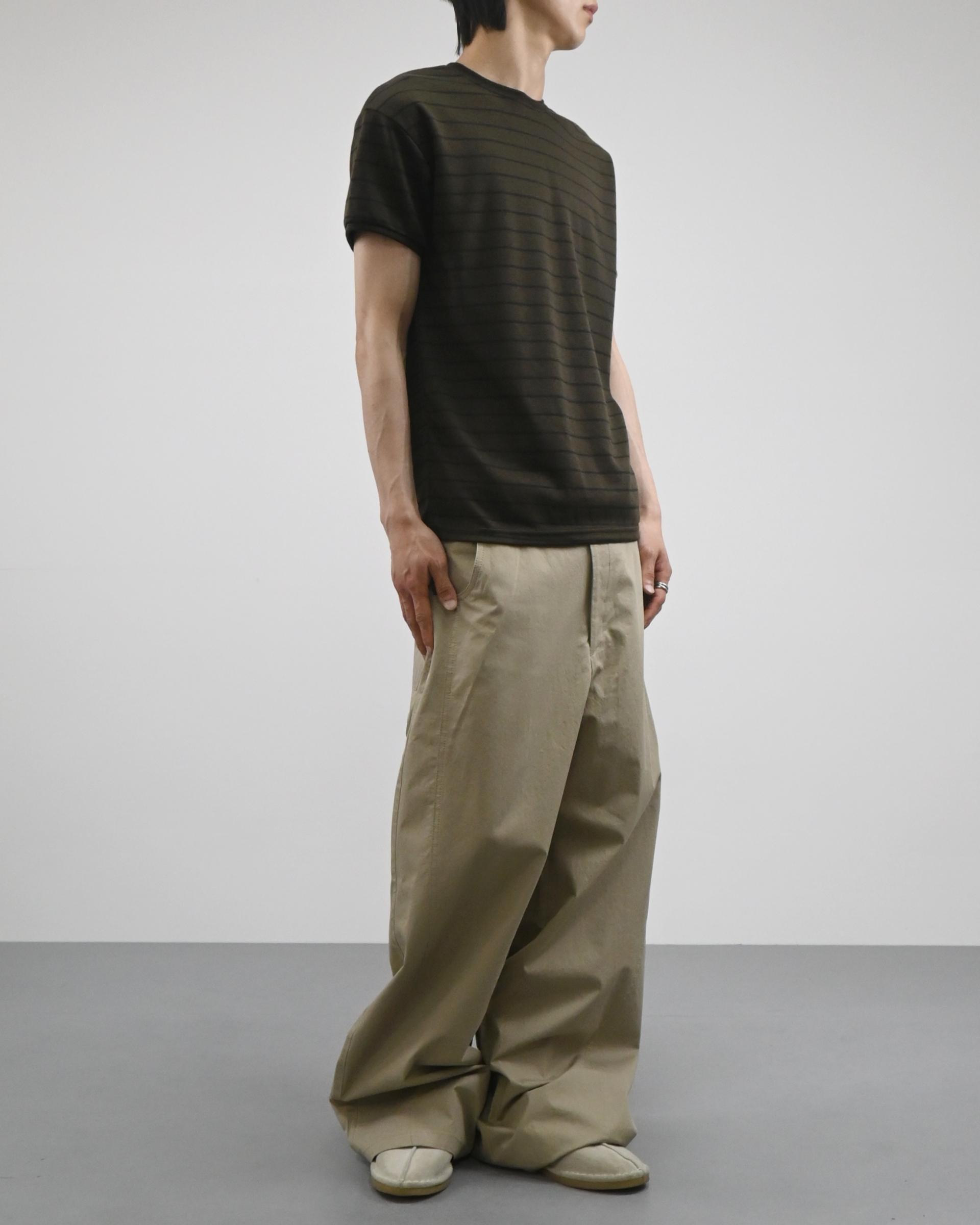 dear curved cotton pants