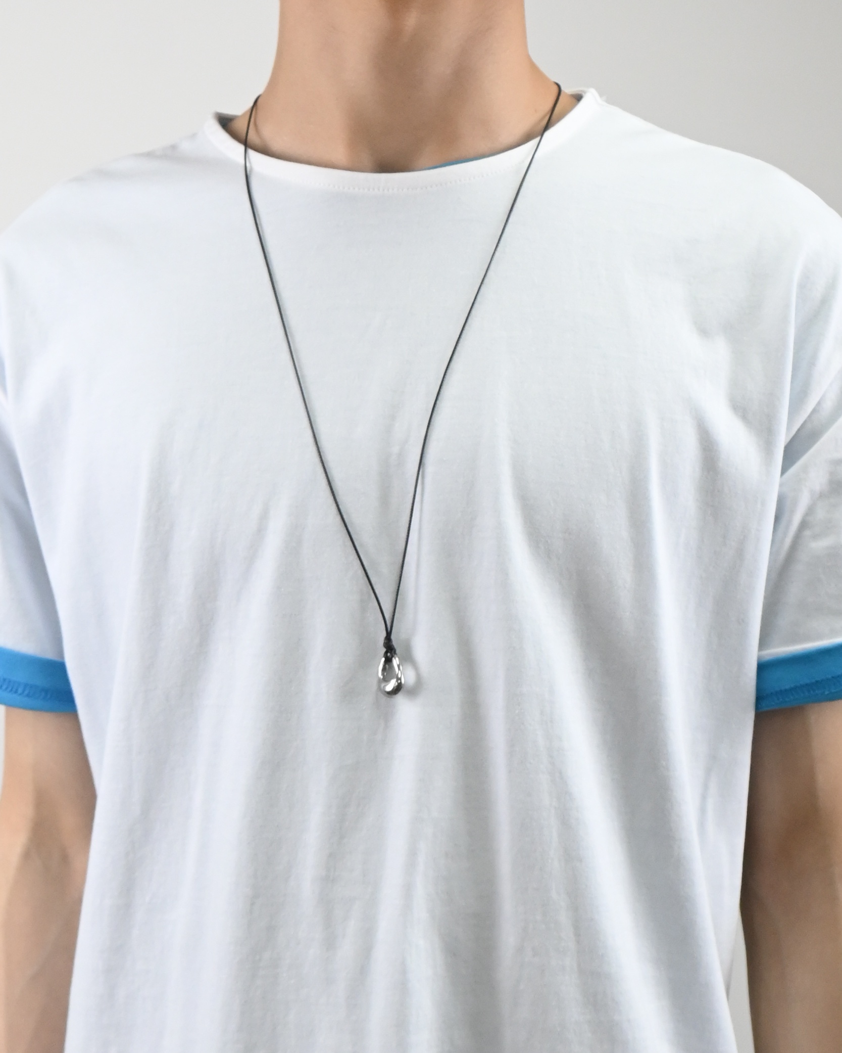 surgical steel oval necklace