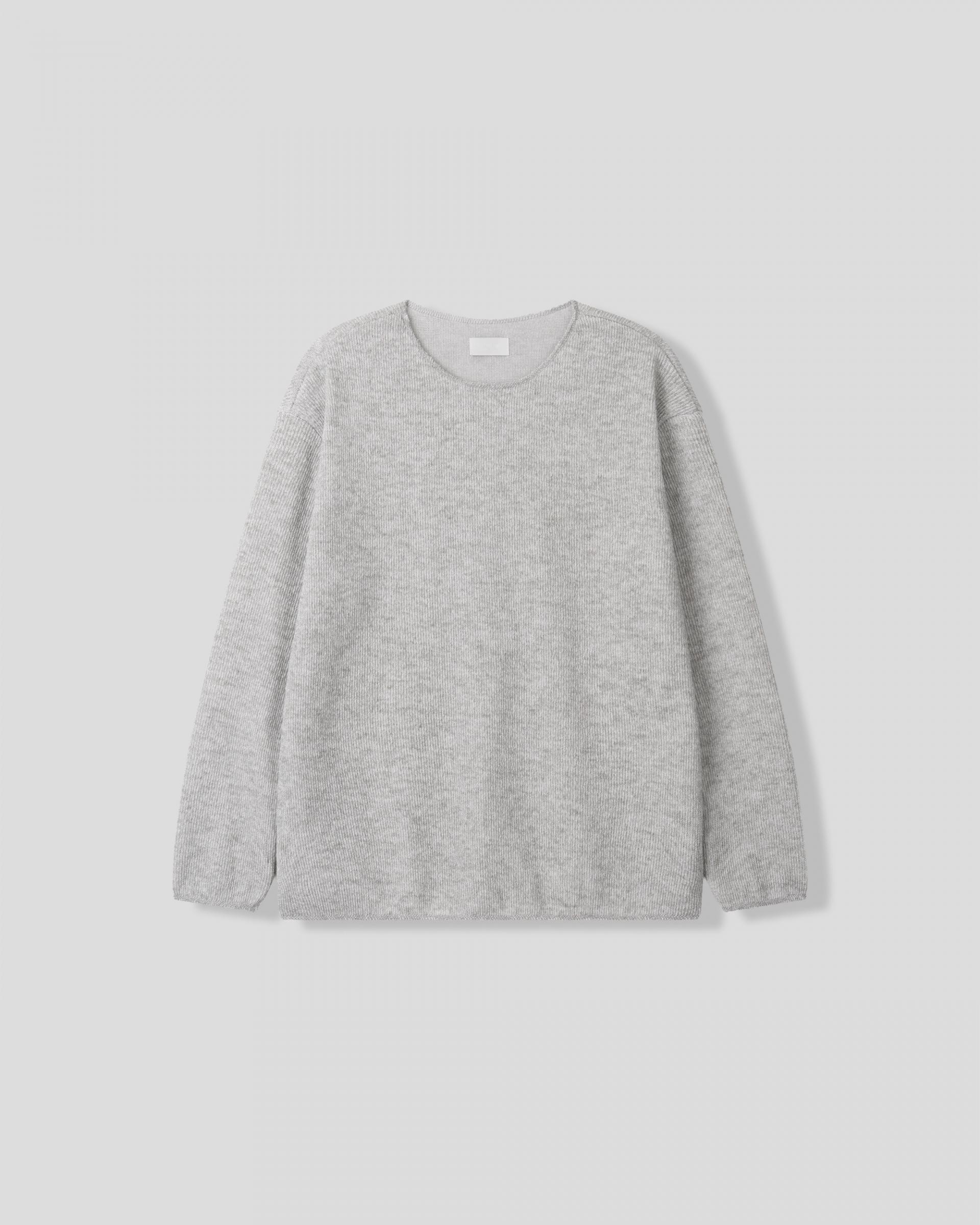 cut wide round neck t-shirt