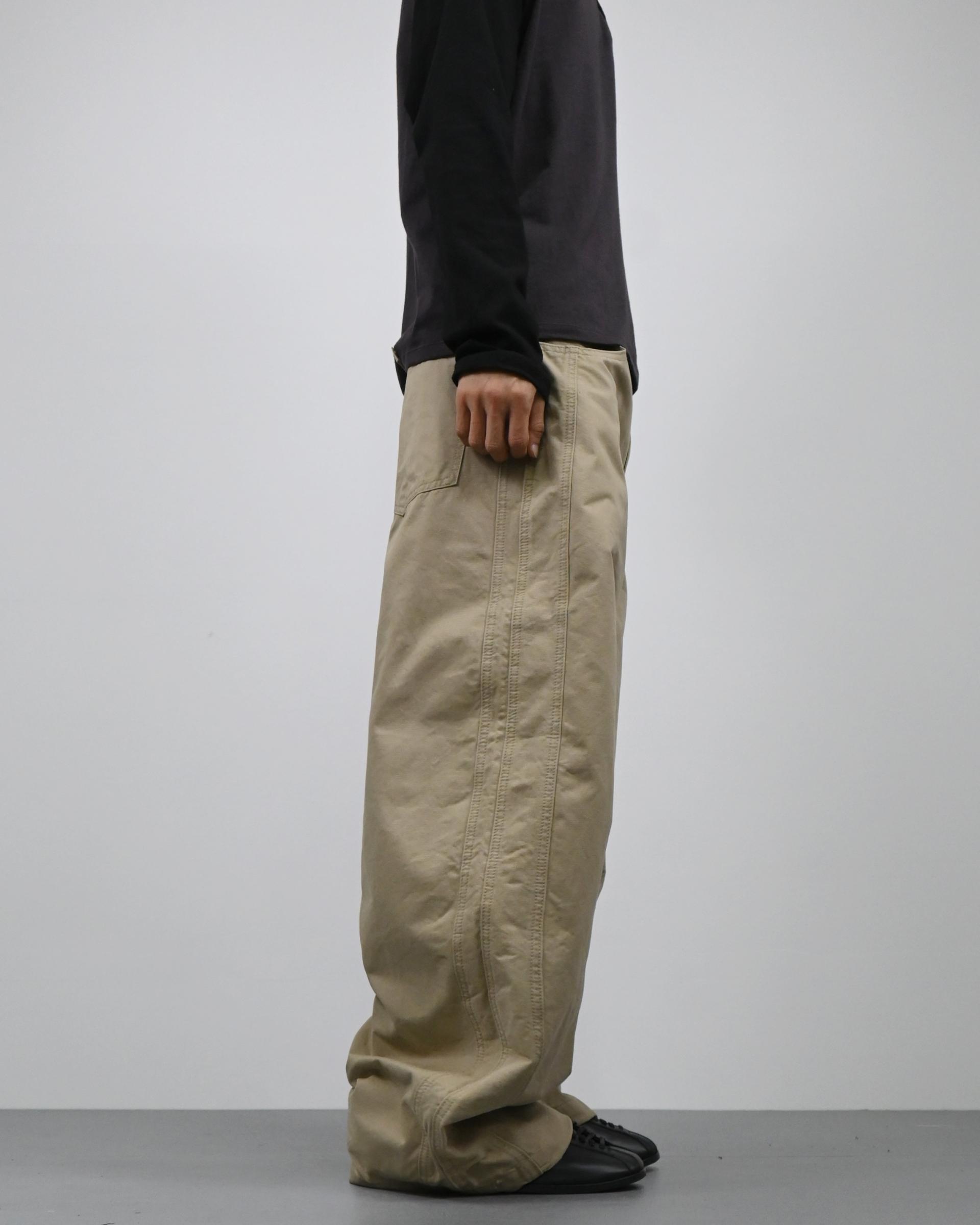 line bijo curved cotton pants