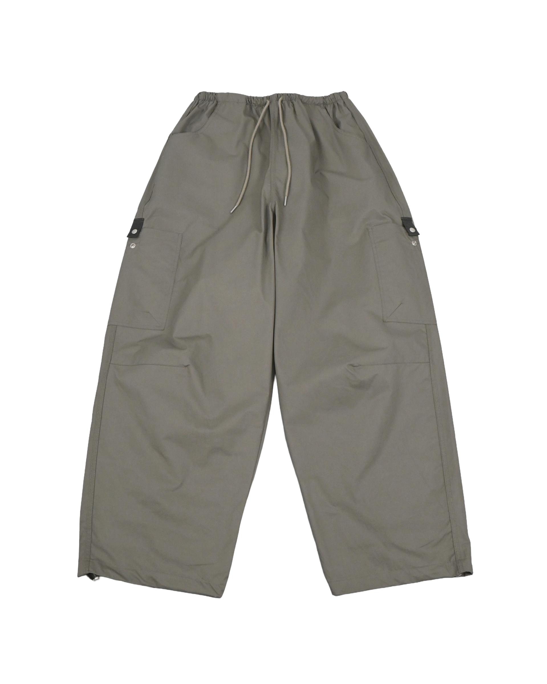 matte snap cargo cotton balloon pants